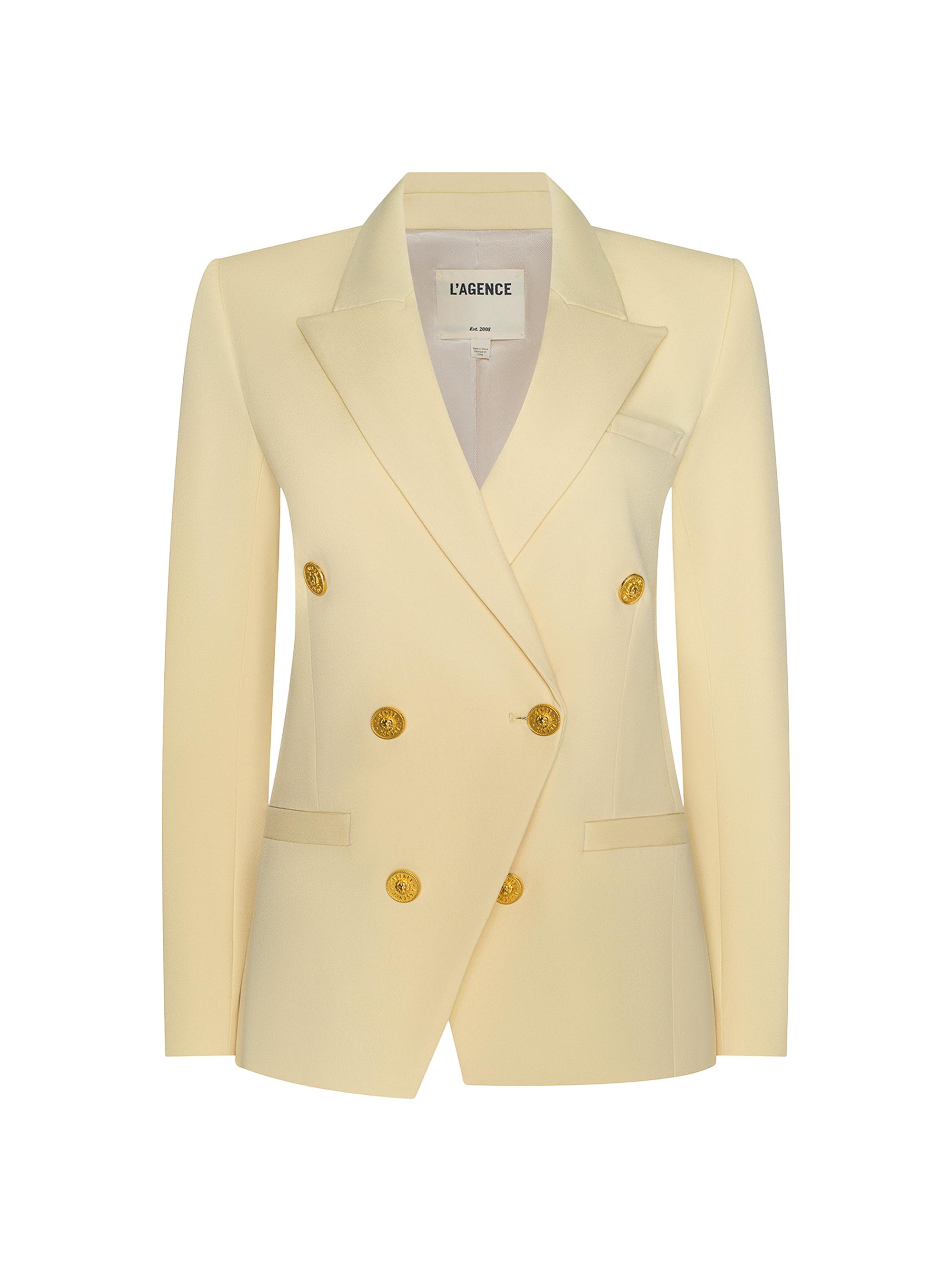 L'AGENCE Women's Kyomi Double-Breasted Blazer - Lemon Sorbet