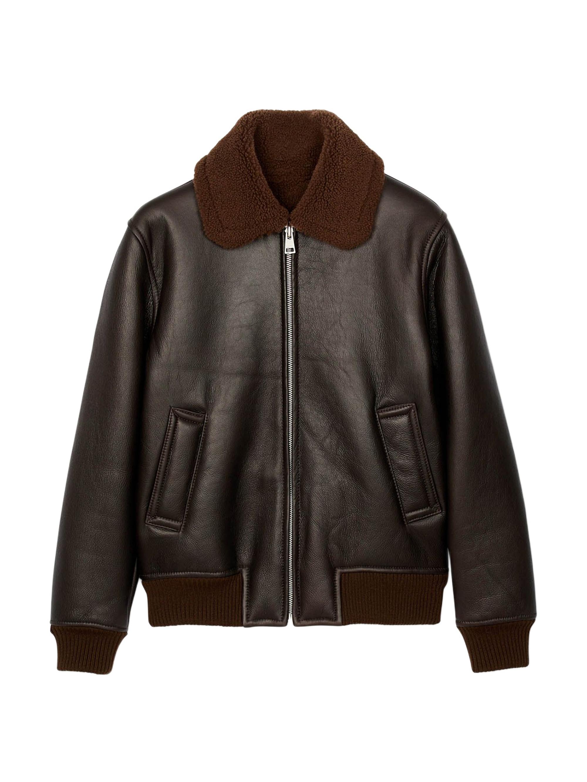 Sandro Plain Leather Jacket | Saks Fifth Avenue