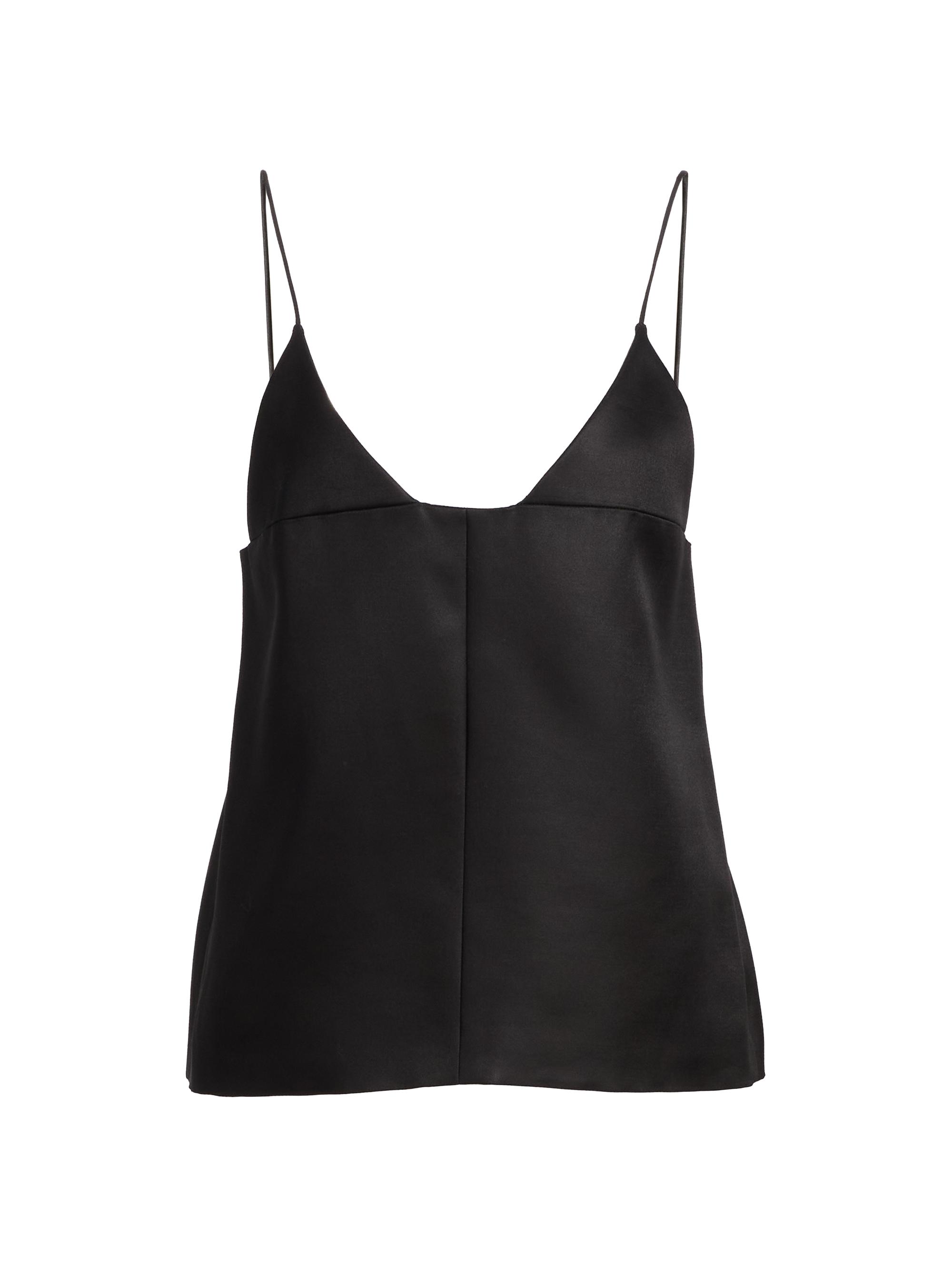 Brandon Maxwell Women's Bridges Virgin Wool-Silk Tank - Black