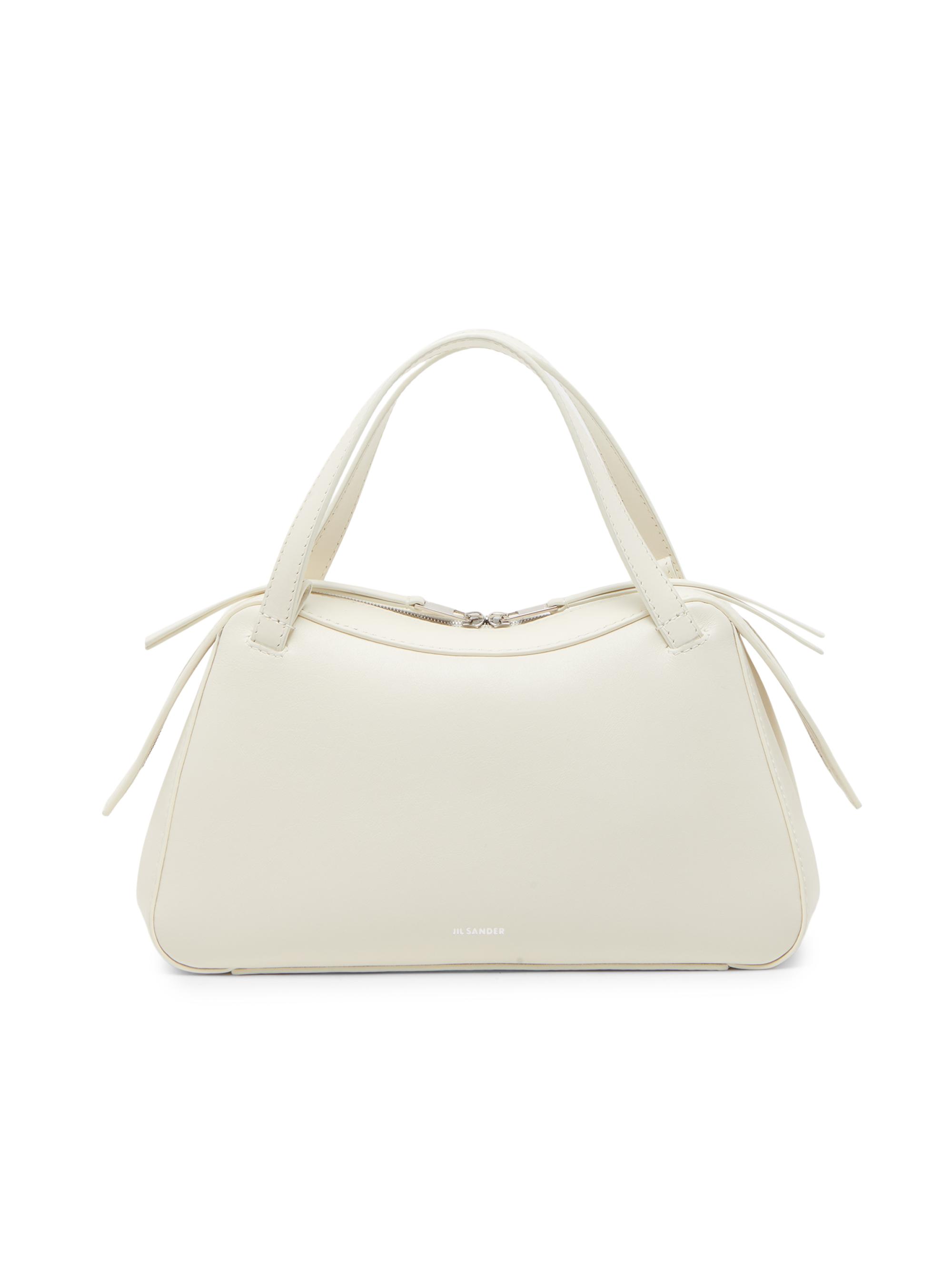 Jil Sander Women's Dune Leather Crossbody Bag - Eggshell