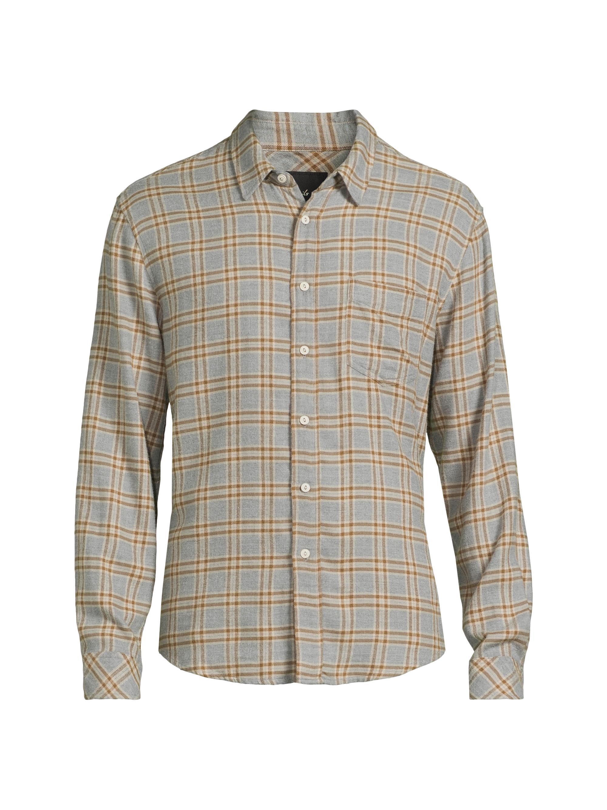 Rails Men's Lennox Cotton-Blend Shirt - Shale Truffle