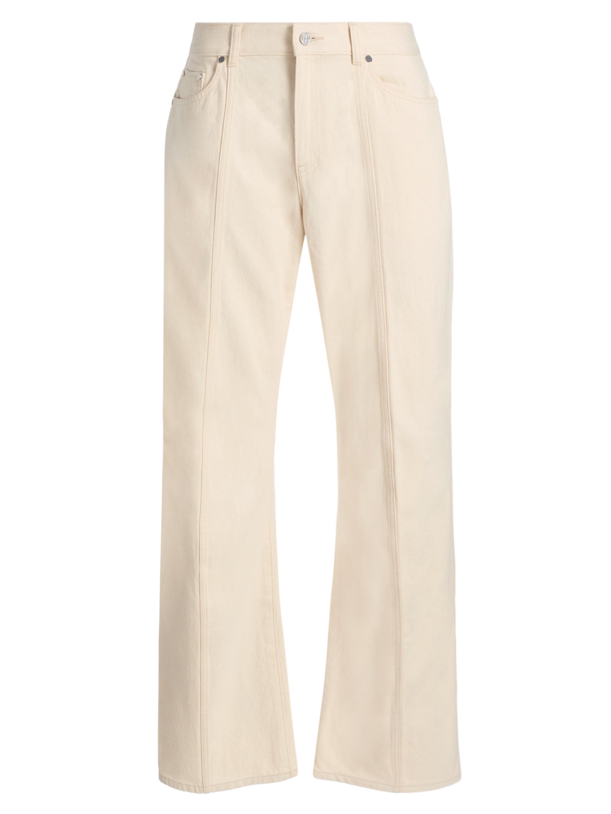Helmut Lang Men's Ski Relaxed Fit Jeans - Ecru
