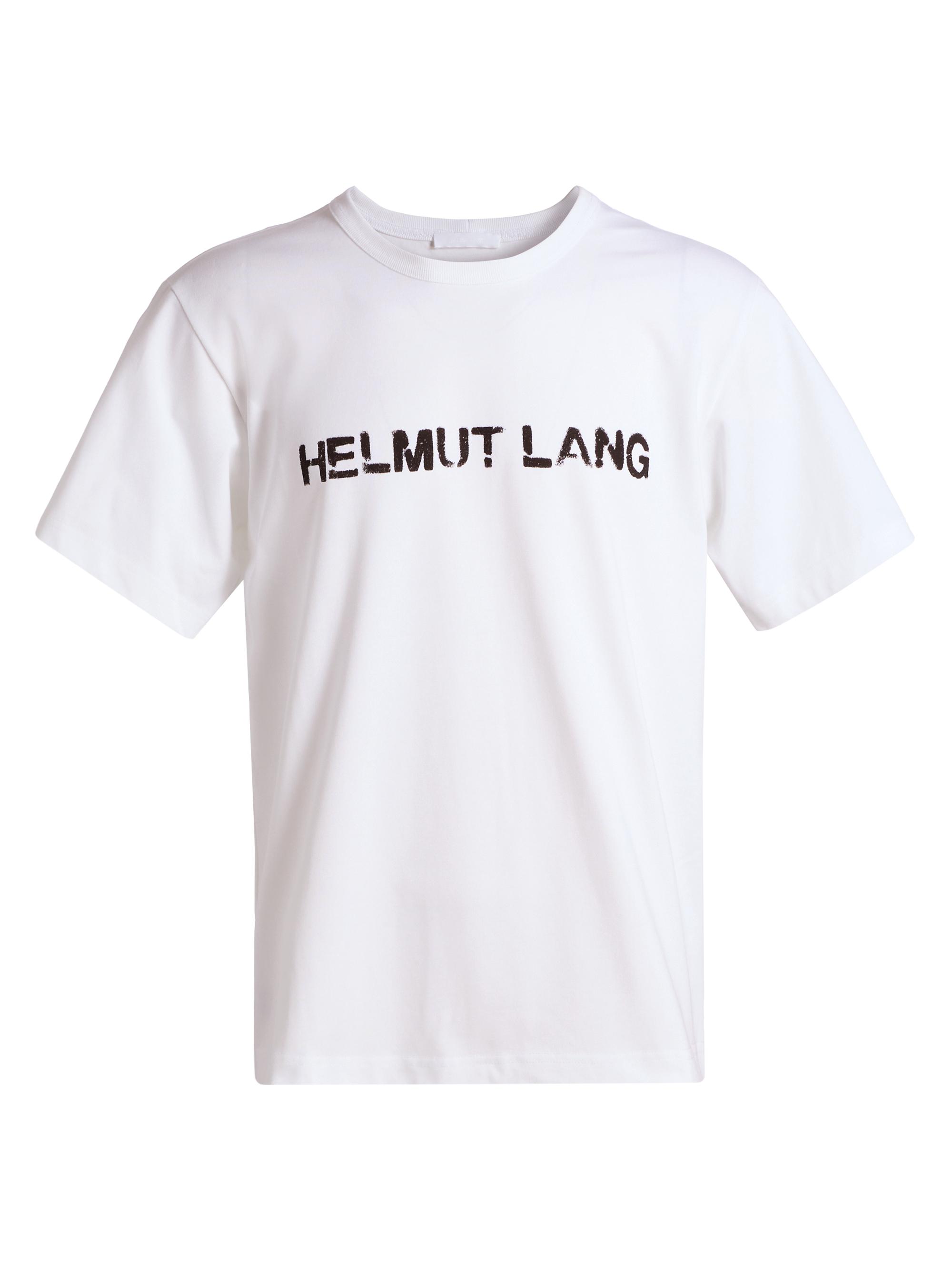 Helmut Lang Men's Stencil Logo T-Shirt - White