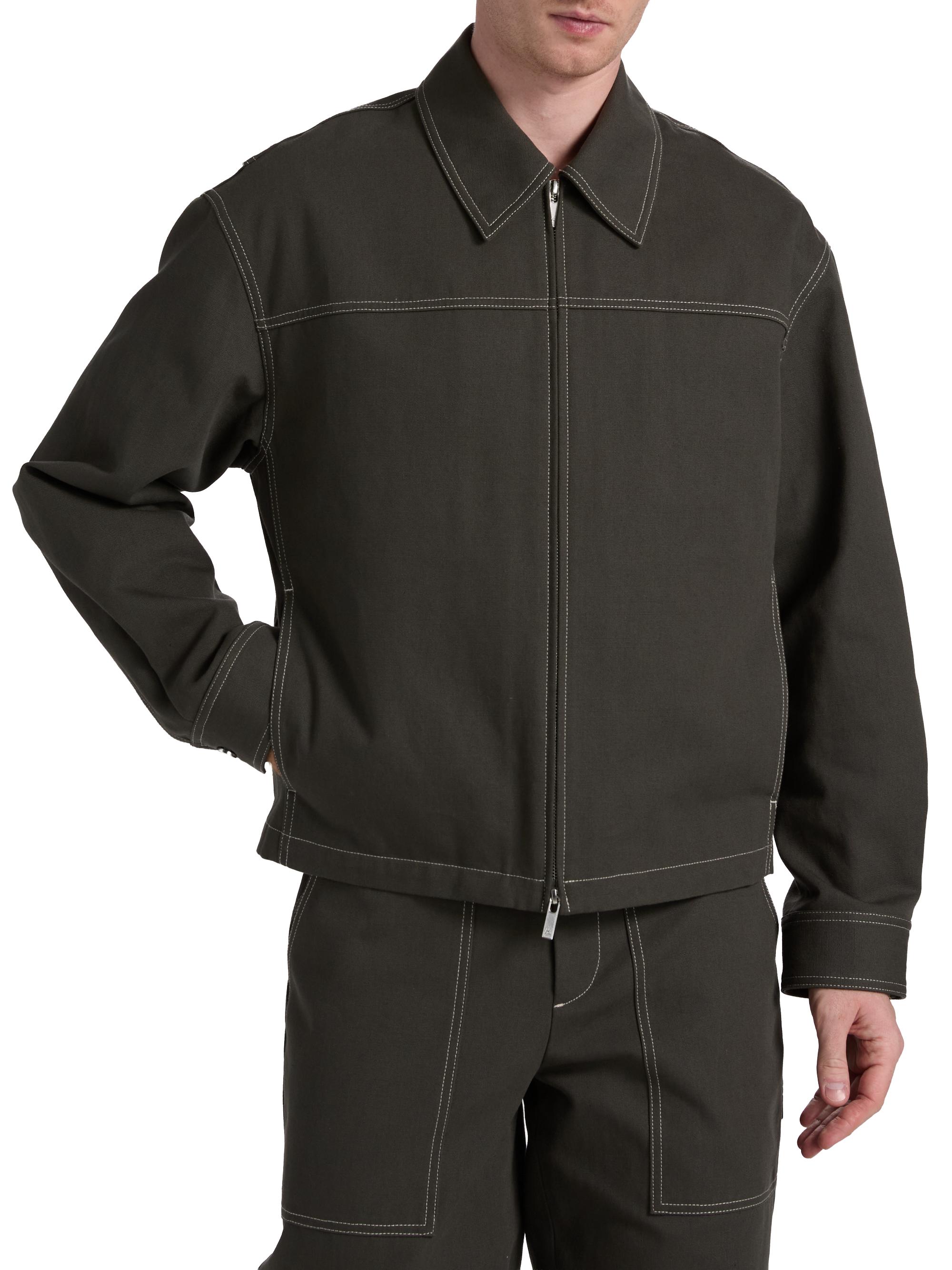 ジャケット・アウター HELMUT LANG patch pocket coats jackets Helmut Lang Carpenter Cotton Jacket | Saks Fifth Avenue