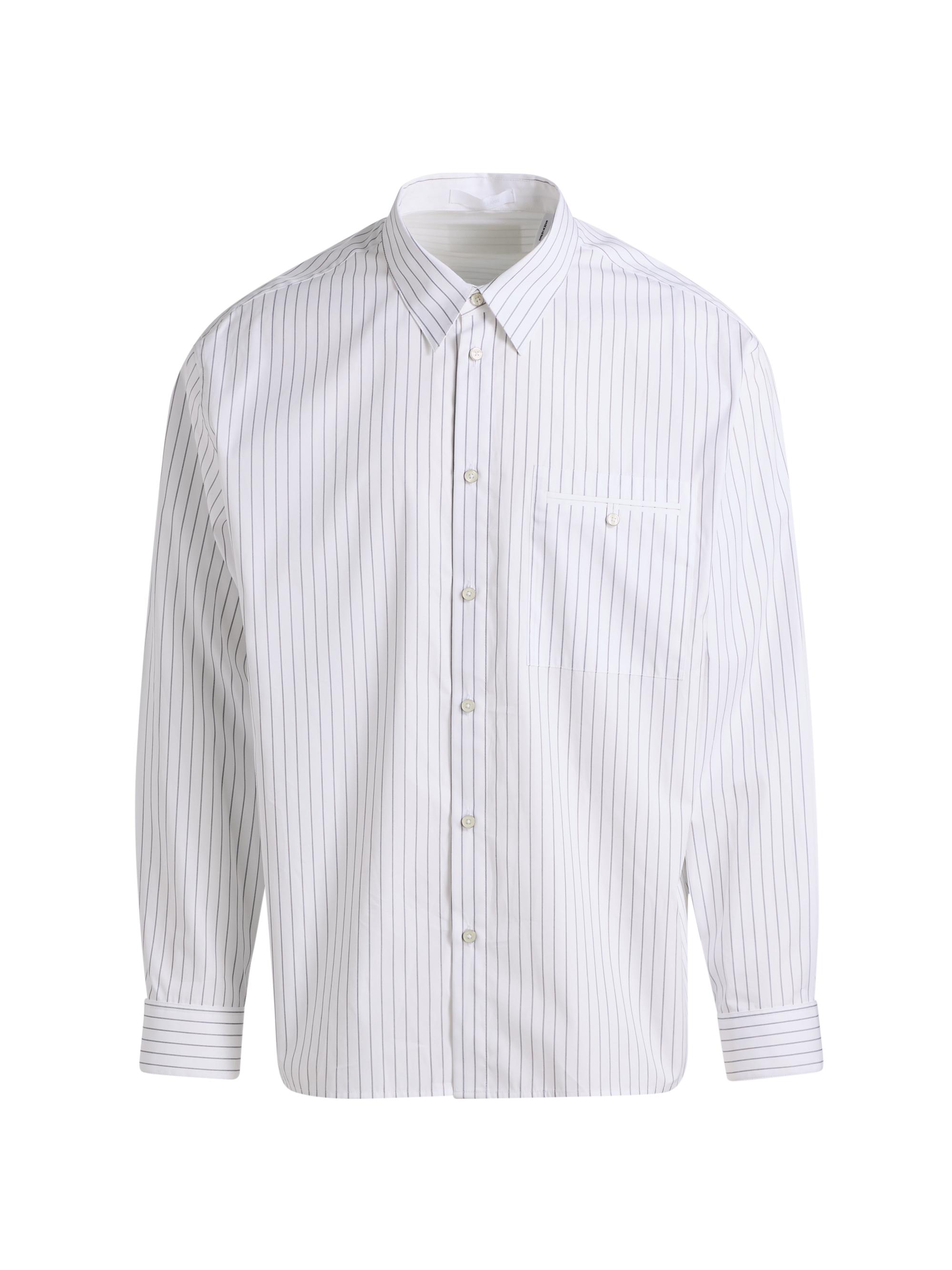 Helmut Lang Men's Relaxed-Fit Classic Shirt - White Navy