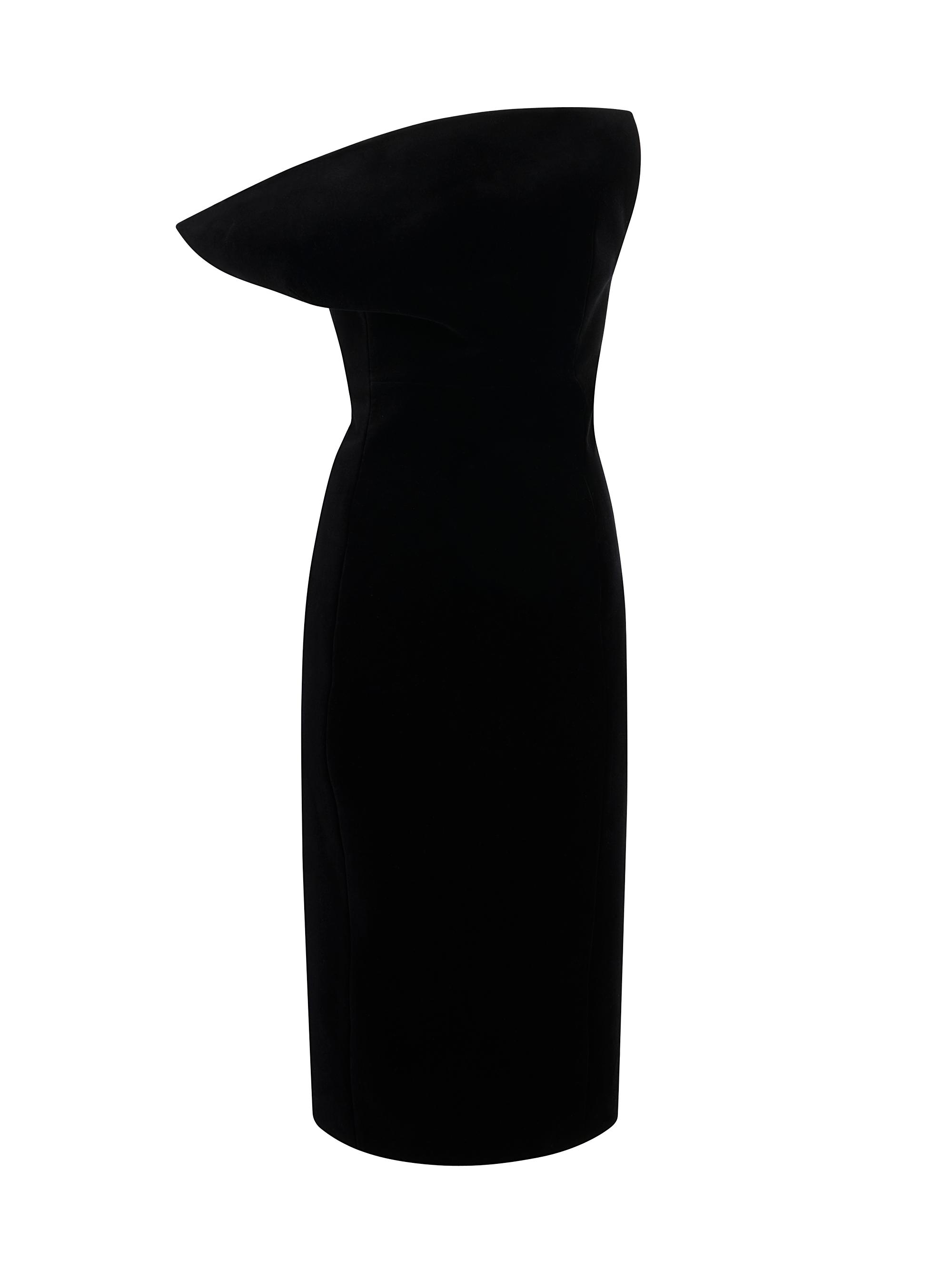 Khaite Women's Sato Strapless Sculpted Dress - Black