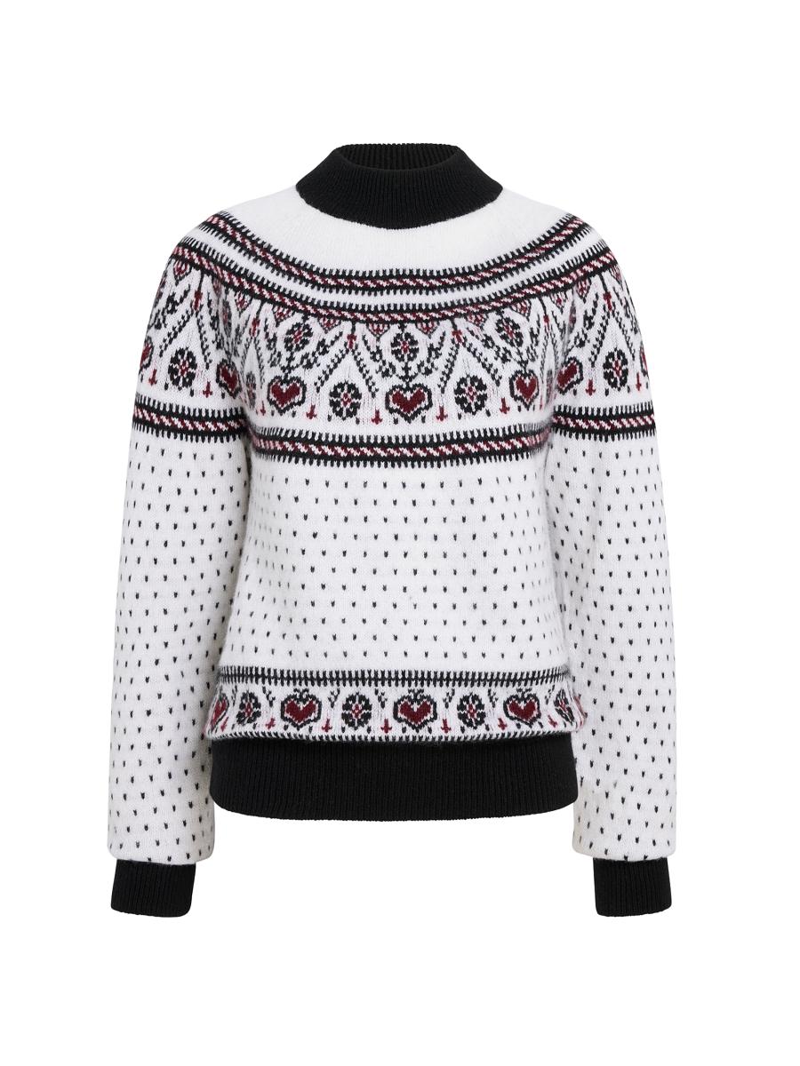 Khaite Women's Guy Cashmere Fair Isle-style Sweater