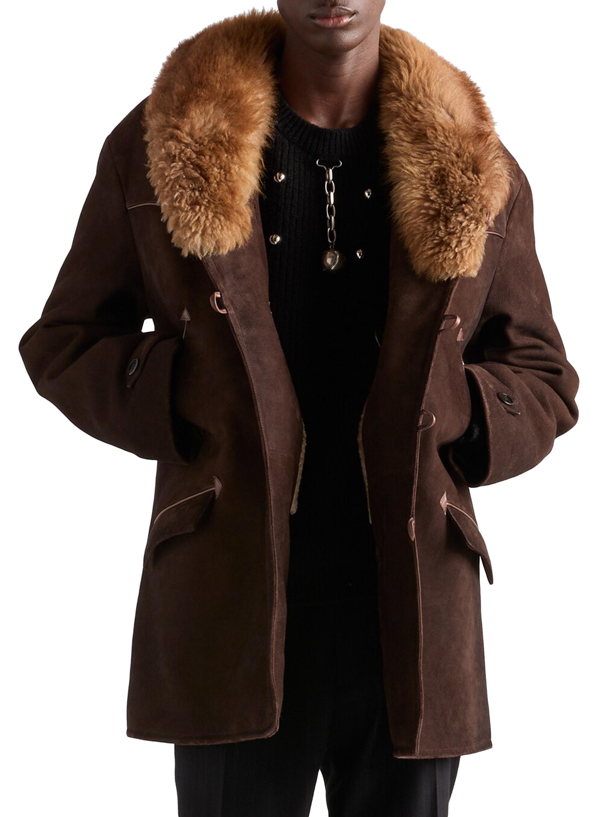Prada Suede and Shearling Jacket | Saks Fifth Avenue