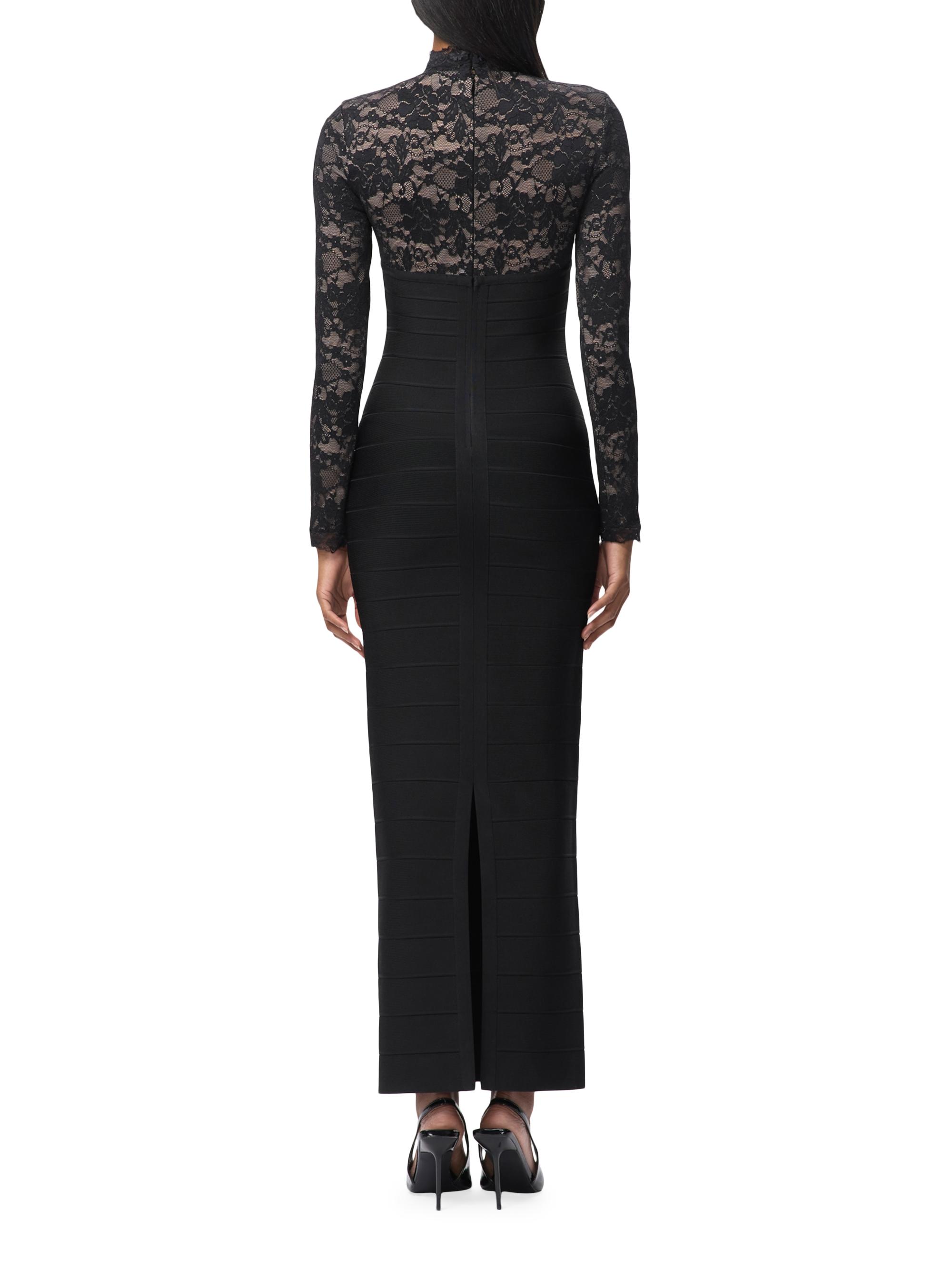 Herve Leger Women's The Maisie Gown - Black - Size S