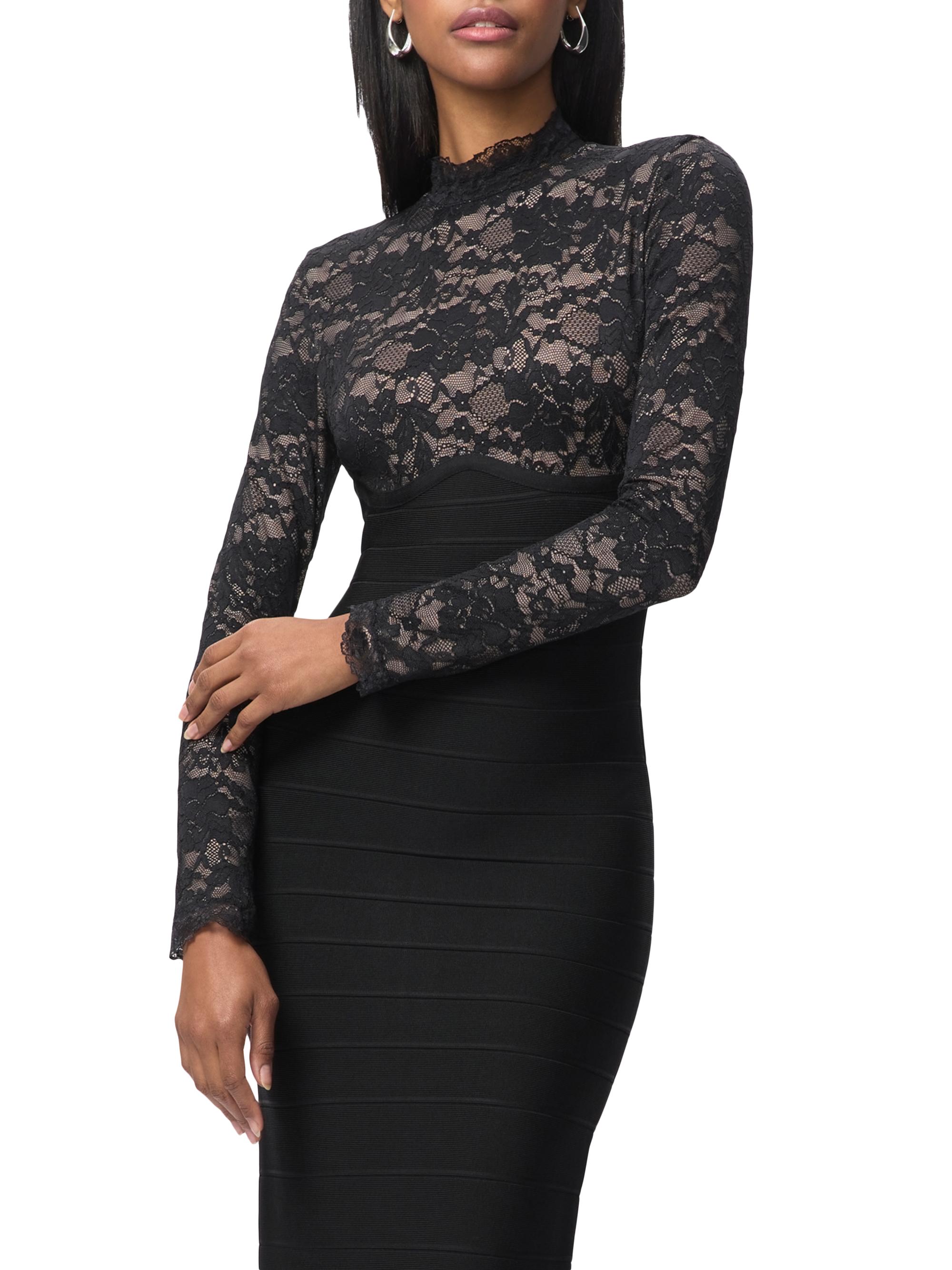 Herve Leger Women's The Maisie Gown - Black - Size S