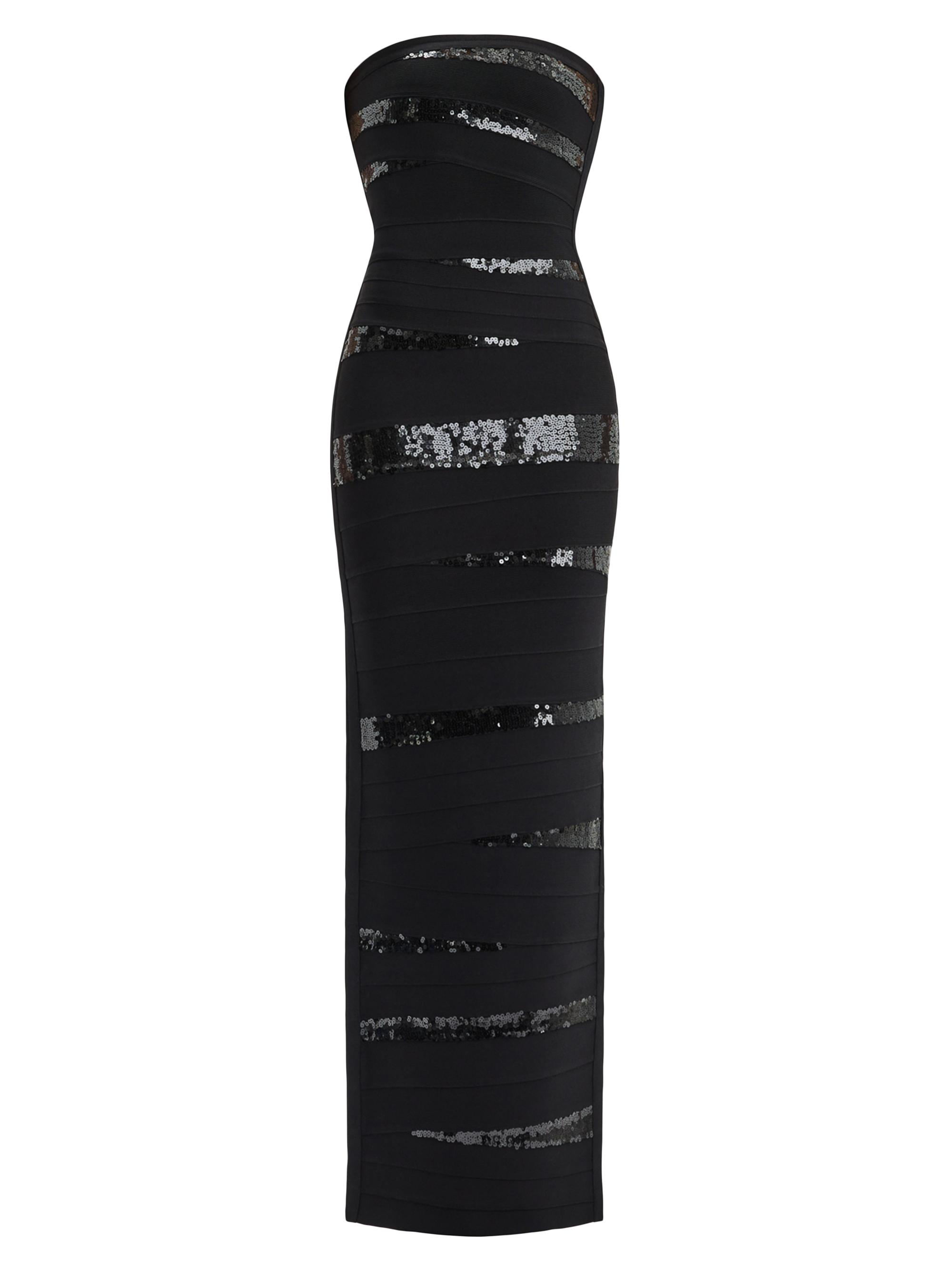 Hervé Léger Women's The Chiara Sequined Body-Con Gown - Black