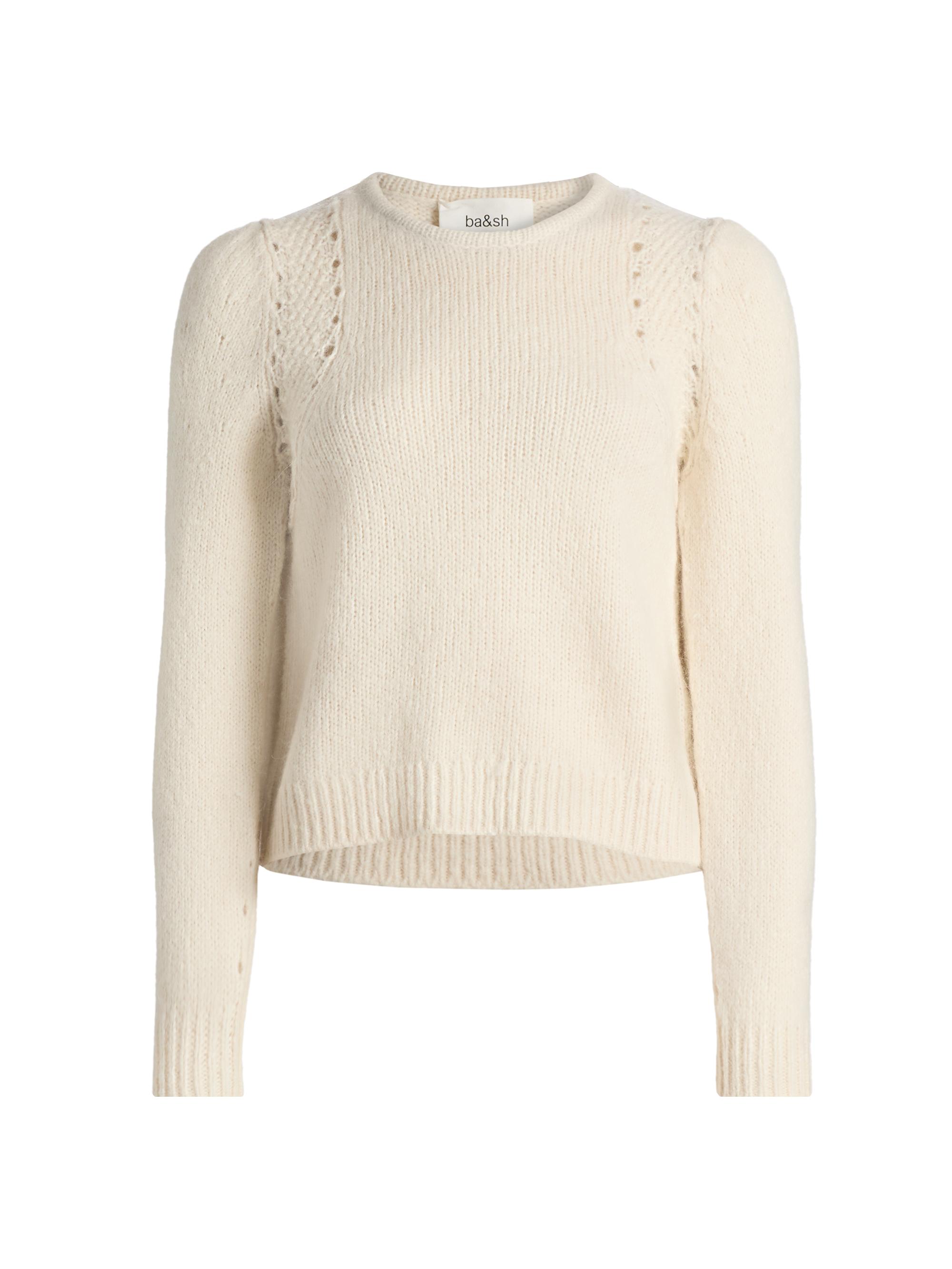 ba & sh Women's Belma Puff-Sleeve Sweater - Ecru