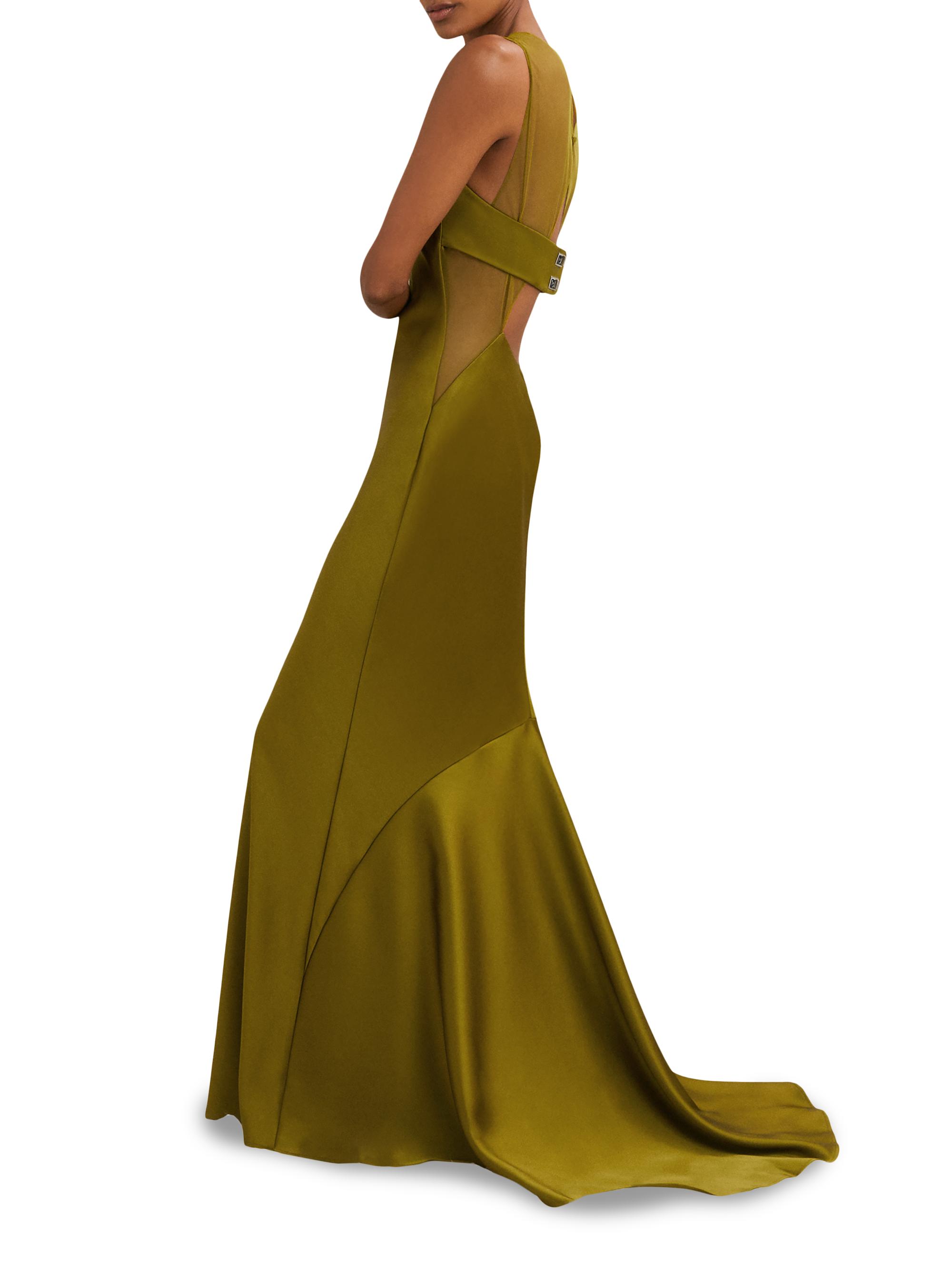 Reiss Opi Cut-Out Satin Maxi Dress | Saks Fifth Avenue