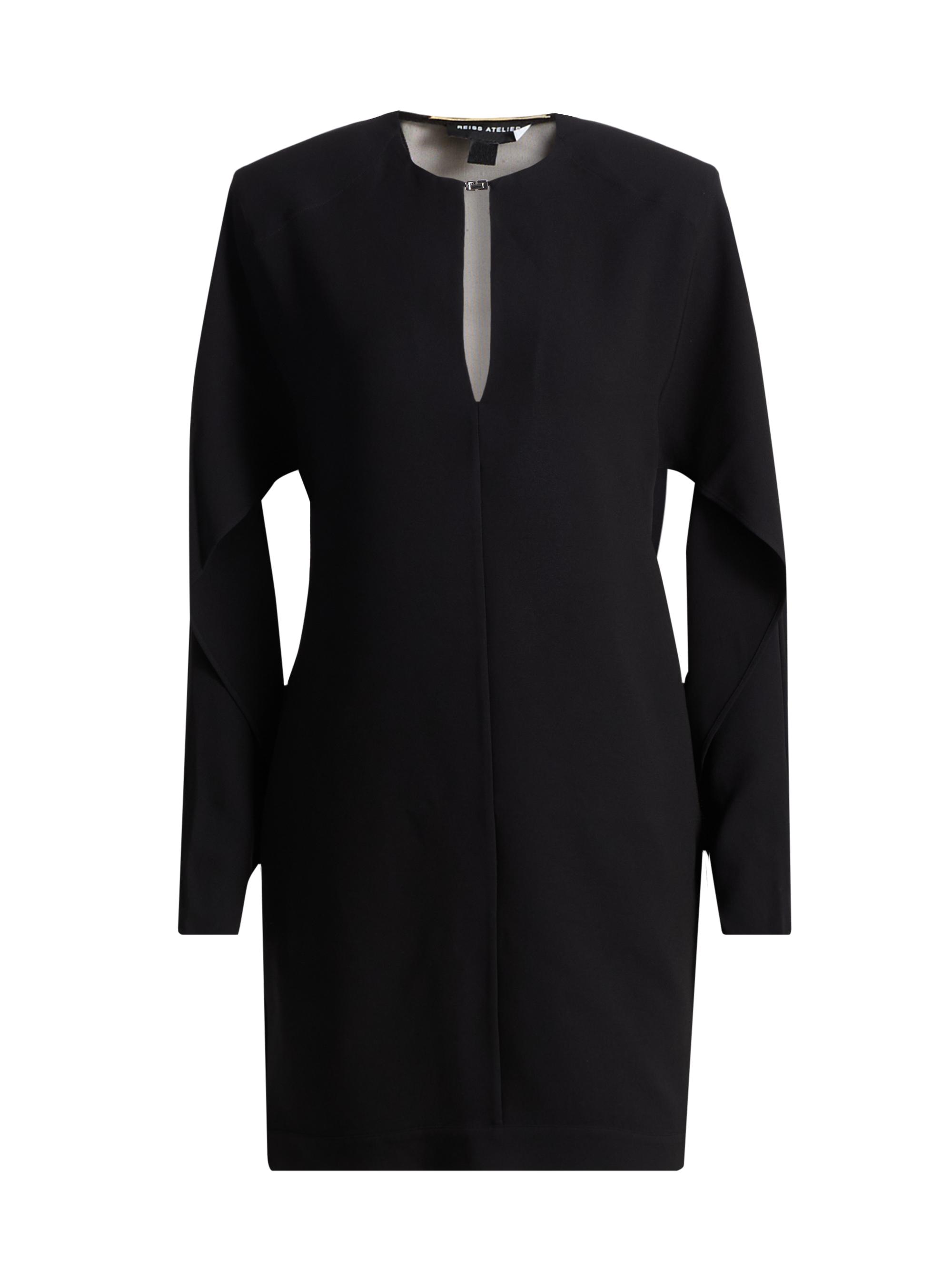 Reiss Women's Lula Crepe Keyhole Minidress - Black