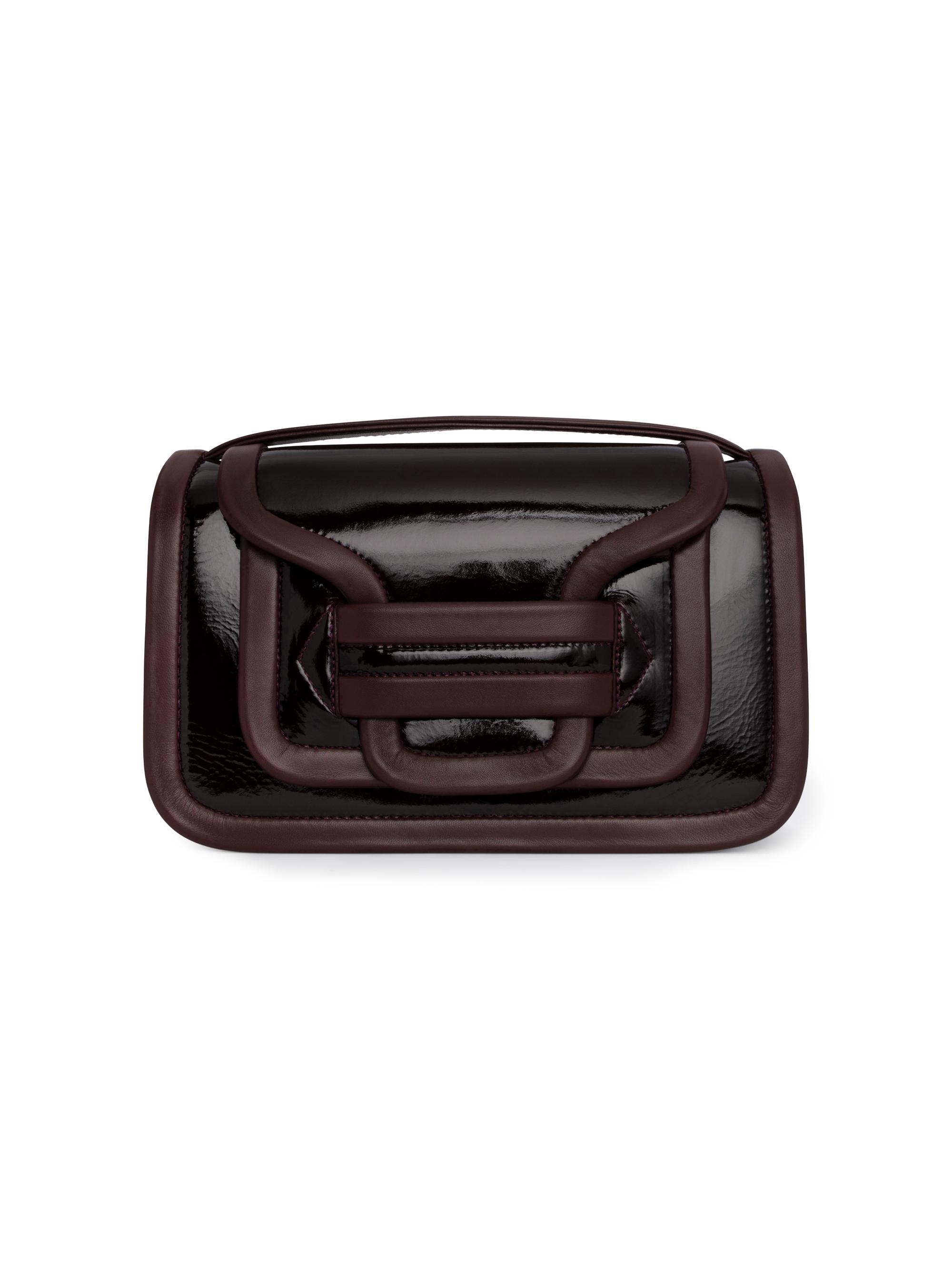 Pierre Hardy Women's Maxi Alpha Patent Leather Crossbody Bag - Lamb Burgundy | Thumbnail 6