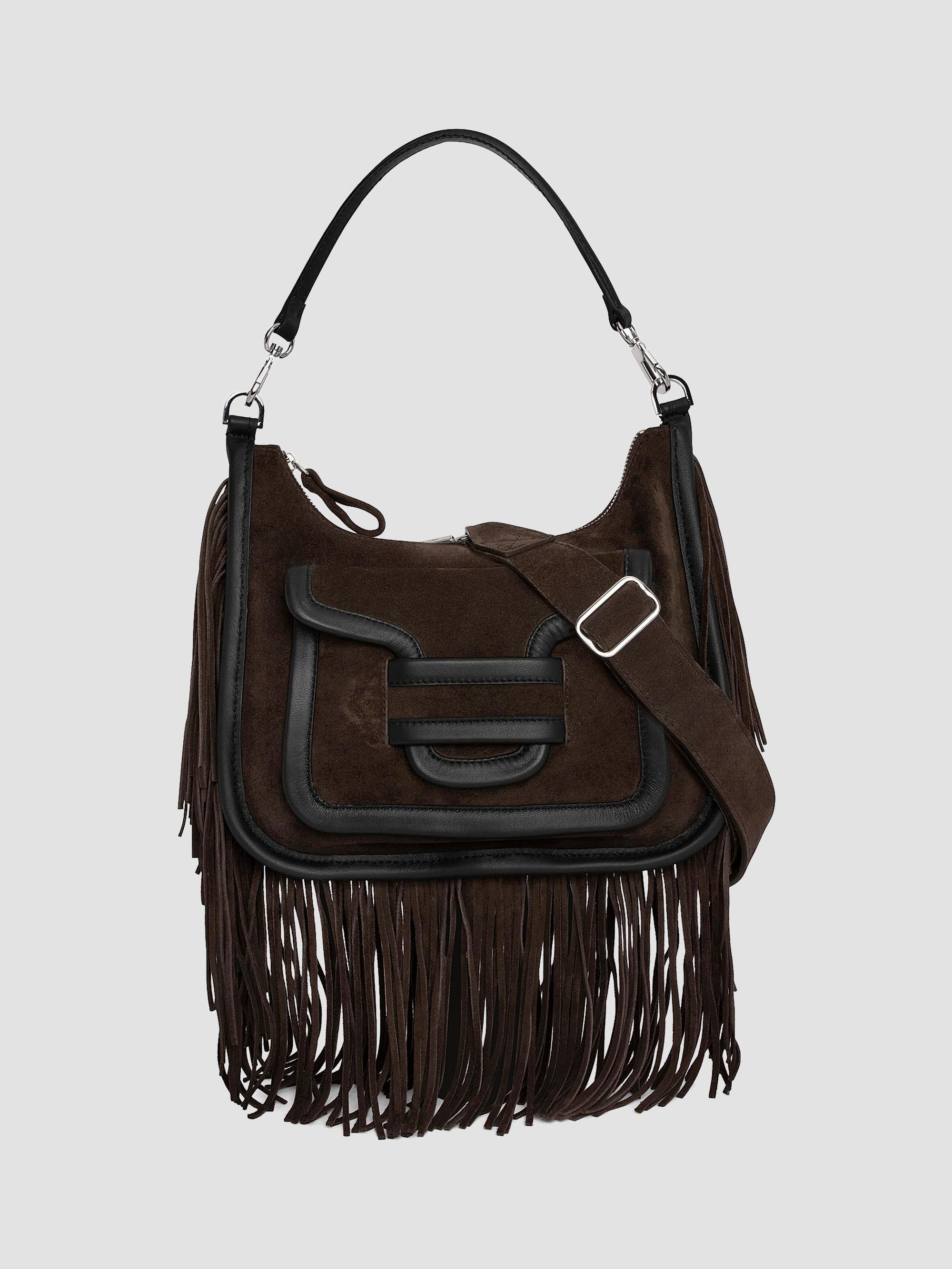 Pierre Hardy Alpha Day Miss Texas Fringed Suede Shoulder Bag