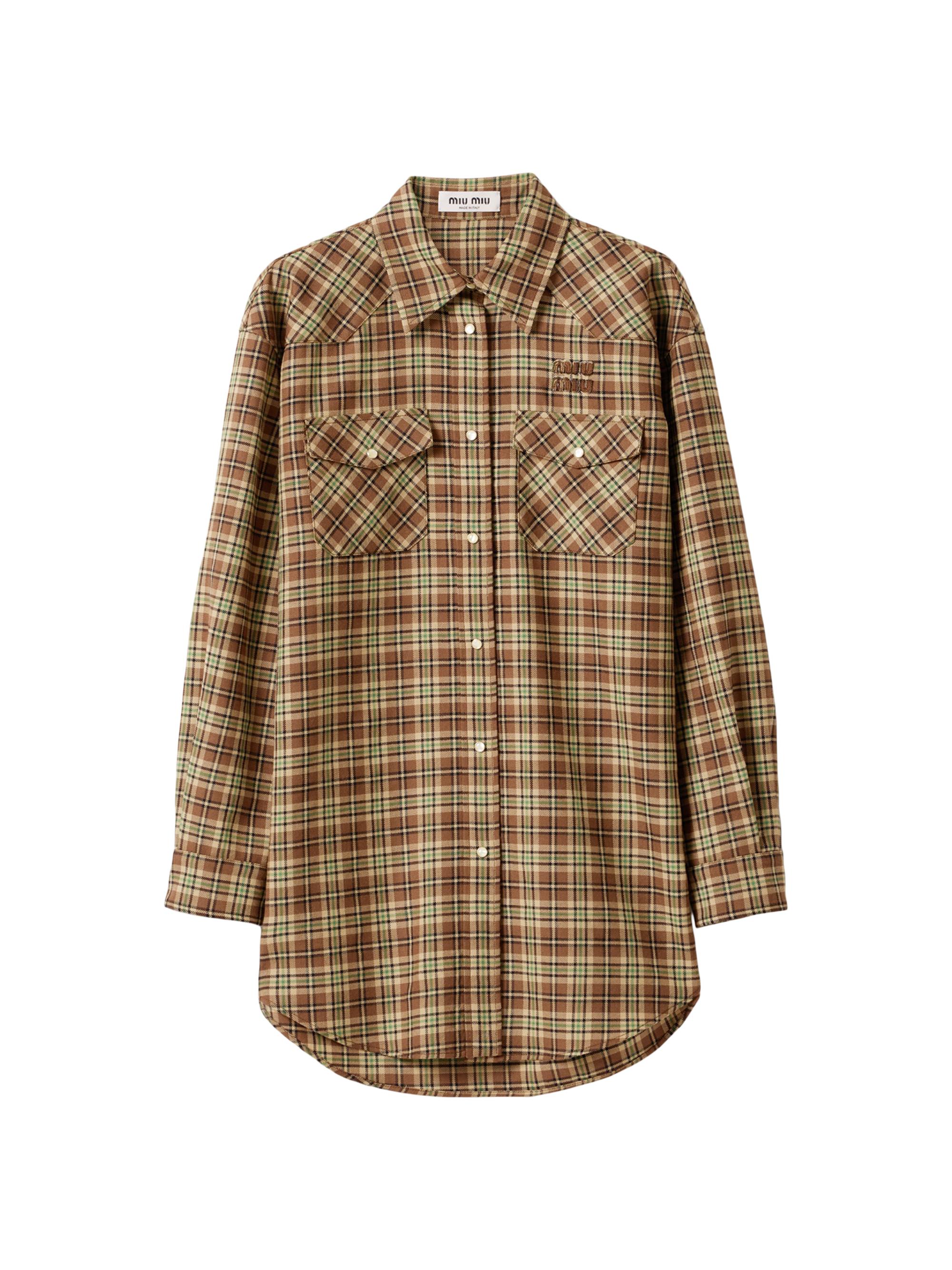 Miu Miu Plaid Shirt | Saks Fifth Avenue
