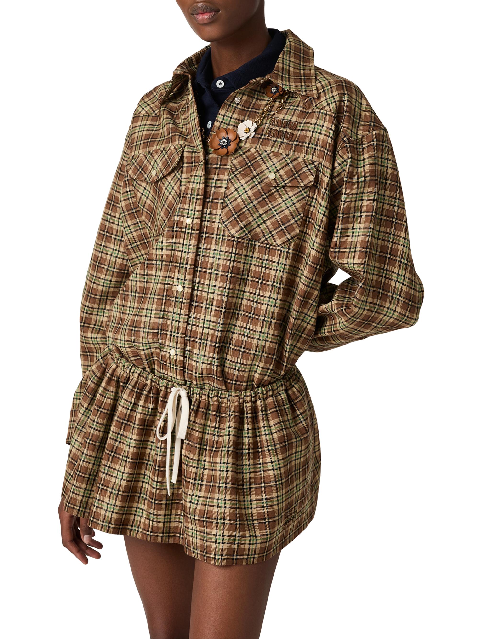 Miu Miu Plaid Shirt | Saks Fifth Avenue