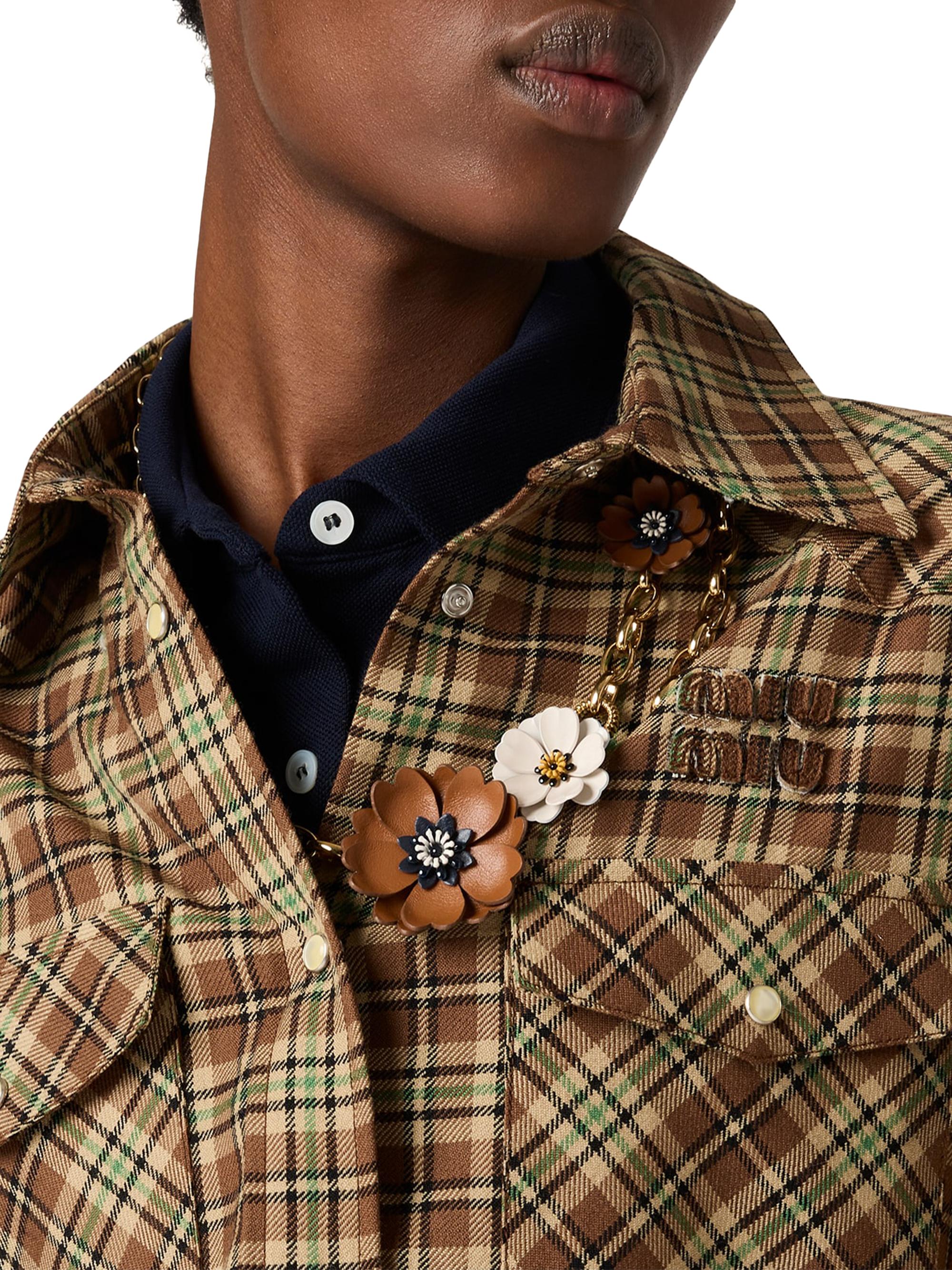 Miu Miu Plaid Shirt | Saks Fifth Avenue