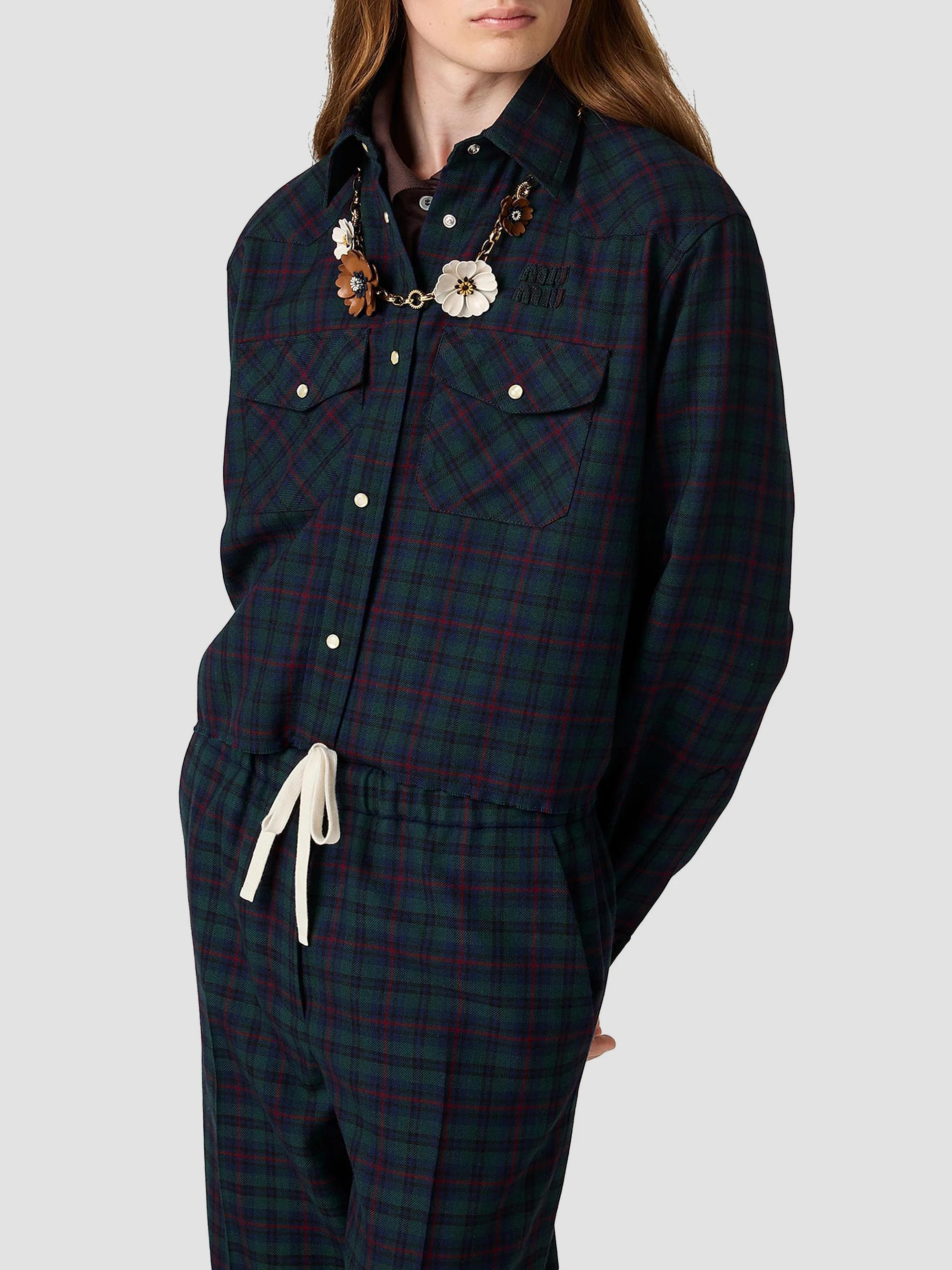 Miu Miu Plaid Shirt | Saks Fifth Avenue