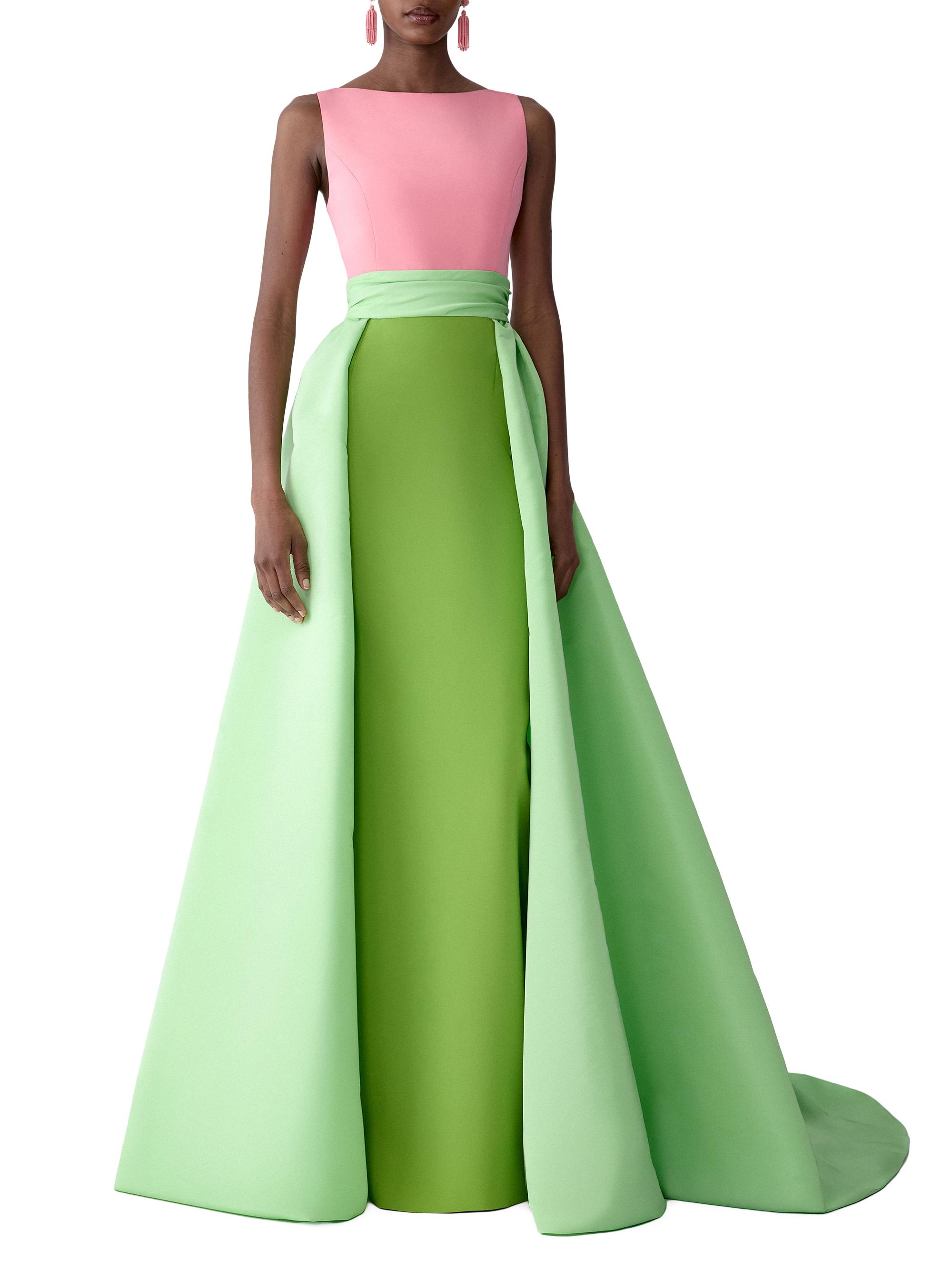 carolina herrera green evening dress Mythical Goddess Gown in Black S