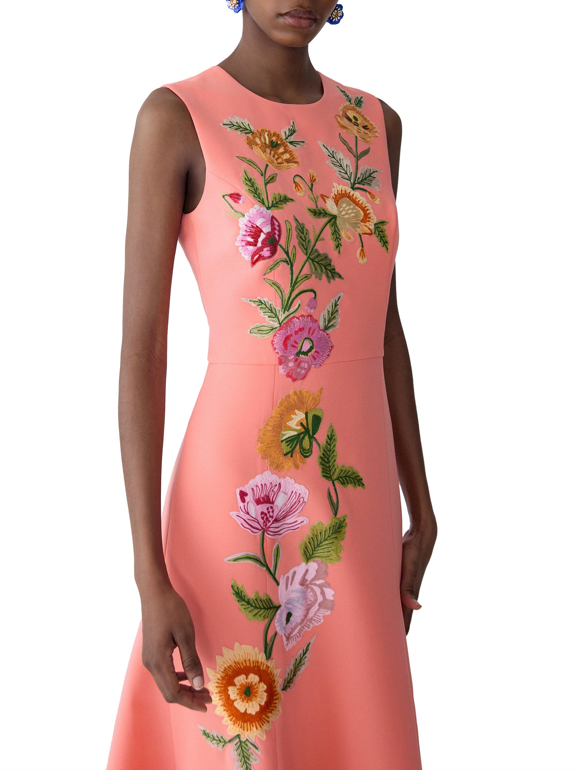 carolina herrera embellished crepe midi dress Carolina Herrera Cutout Bow-Embellished Crepe Midi Dress in White