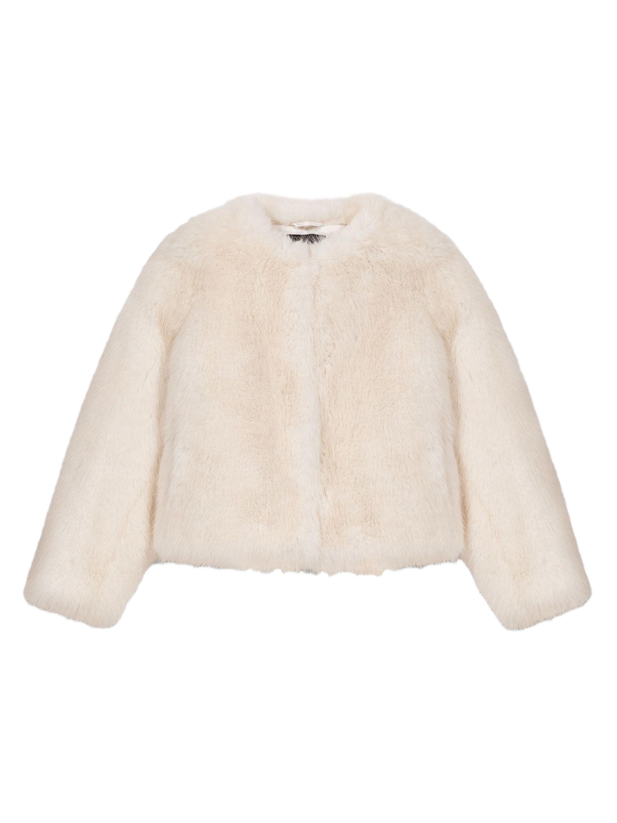 Maje Women's Short Faux Fur Jacket -