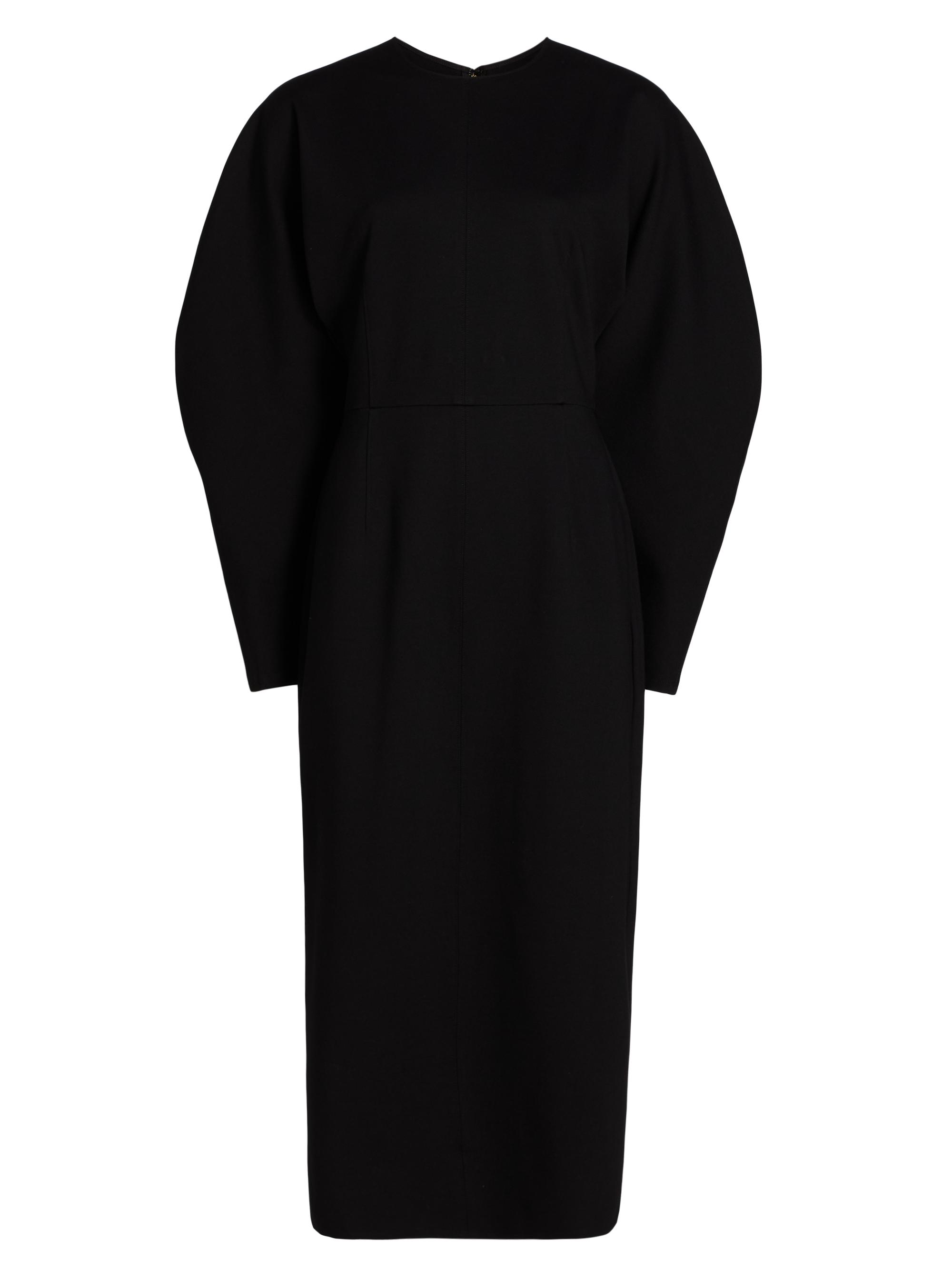 Carolina Herrera Women's Arc Crewneck Midi-Dress - Black - Women's Clothing