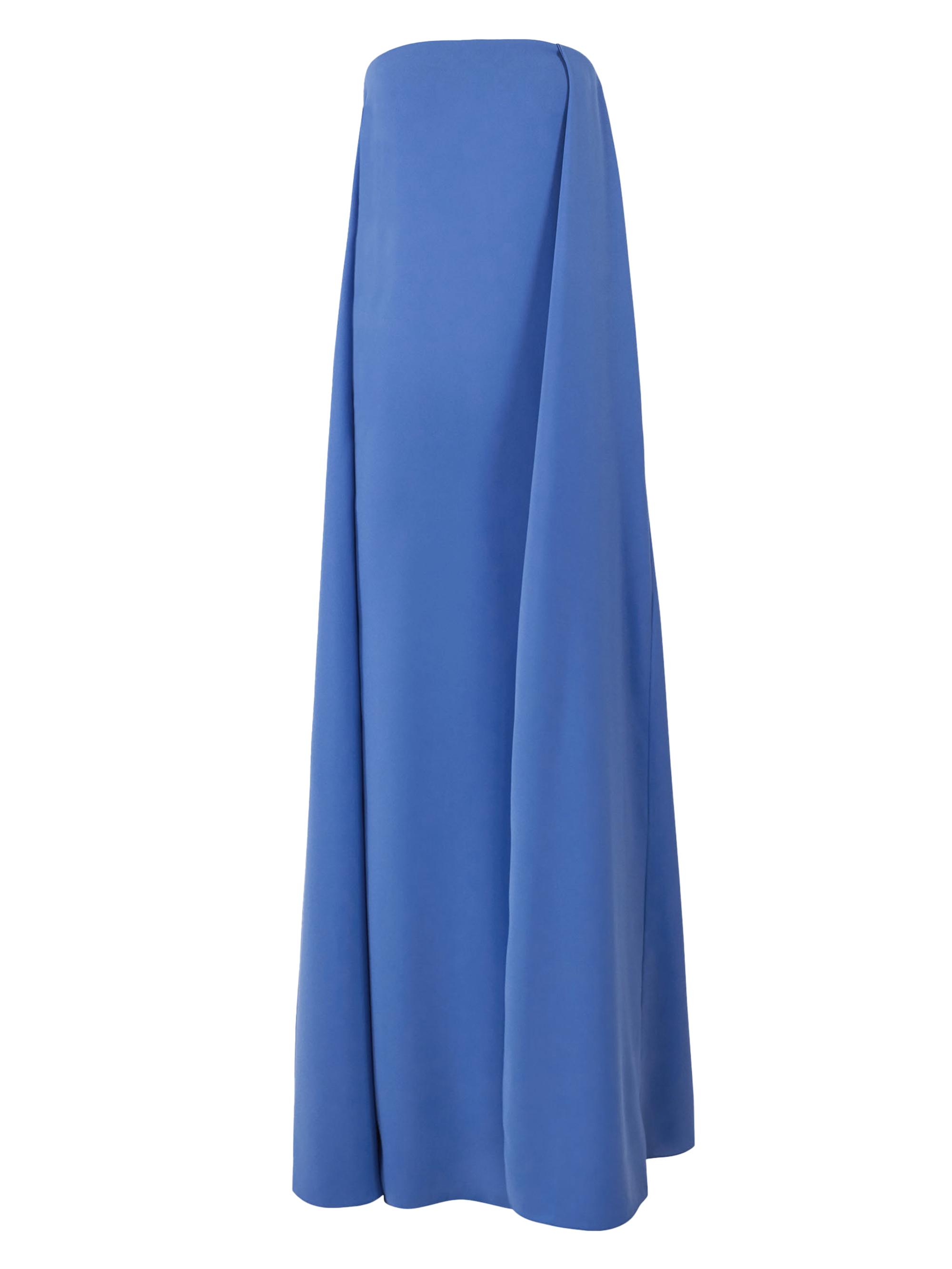 Carolina Herrera Women's Draped-Front Strapless Column Gown - Bluebell