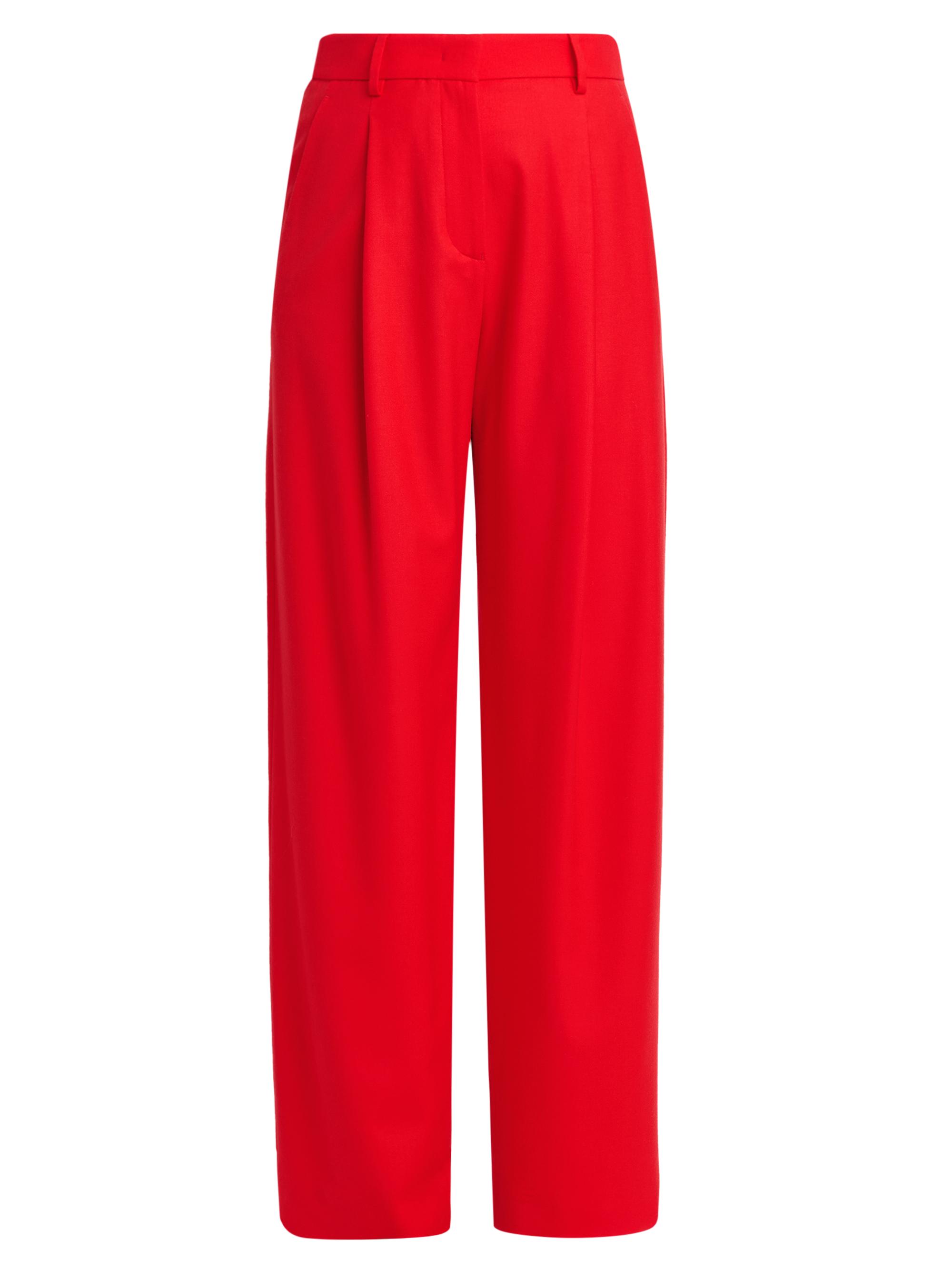 Virgin Wool Wide-Leg Trousers