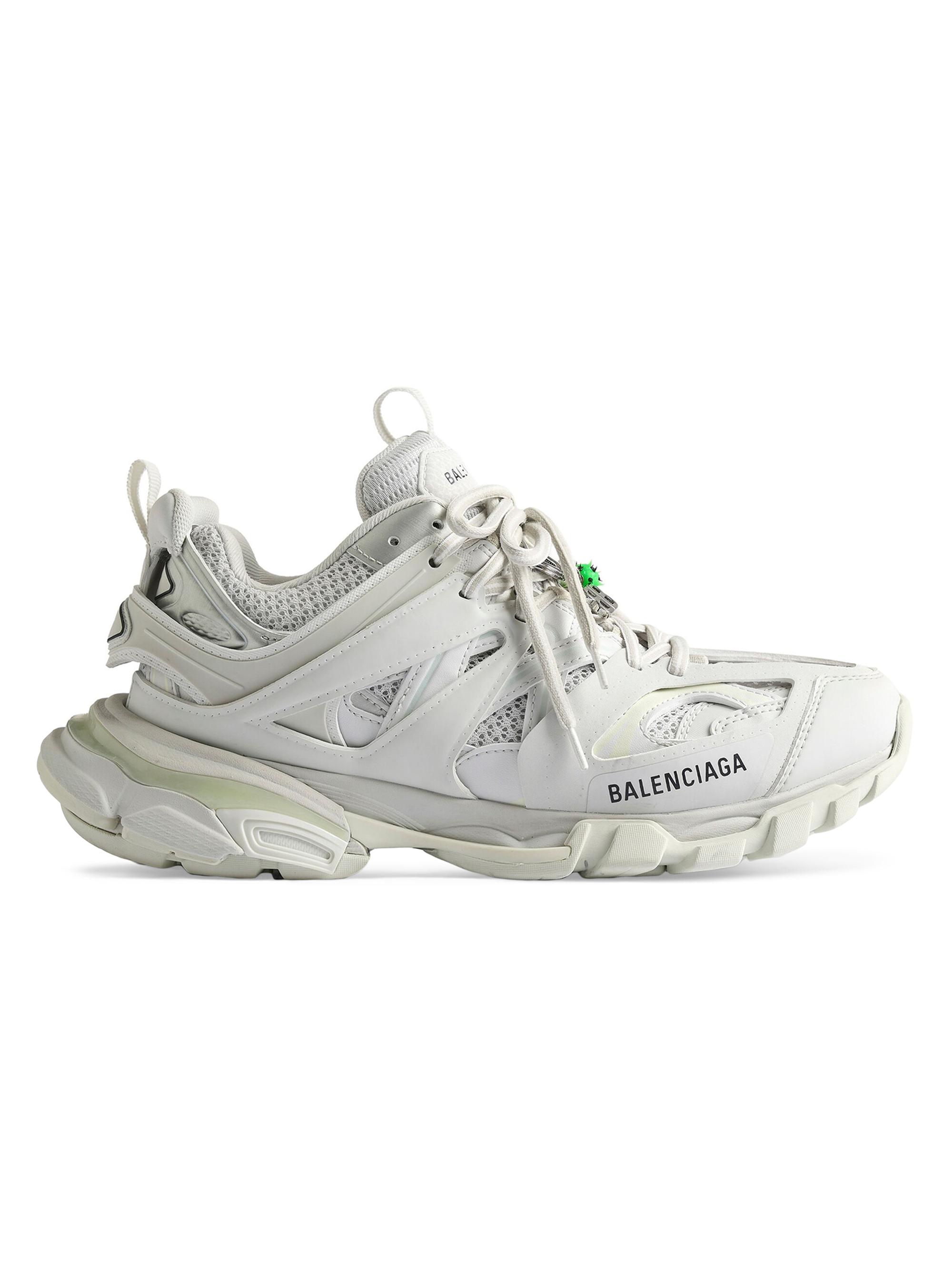 Balenciaga Men's Track Sneakers with Charms - White