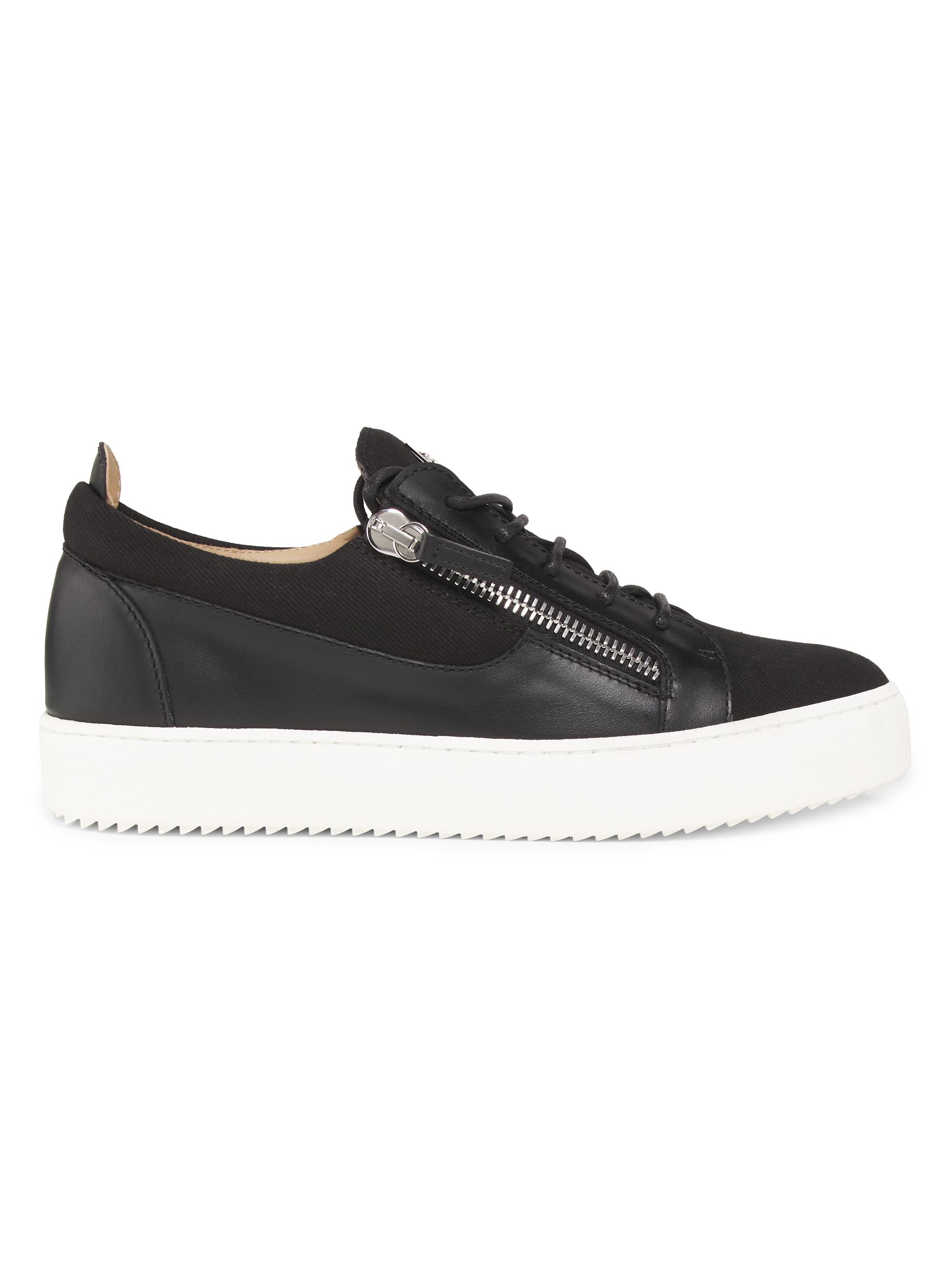Giuseppe Zanotti Low-Top Leather Sneakers | Saks Fifth Avenue