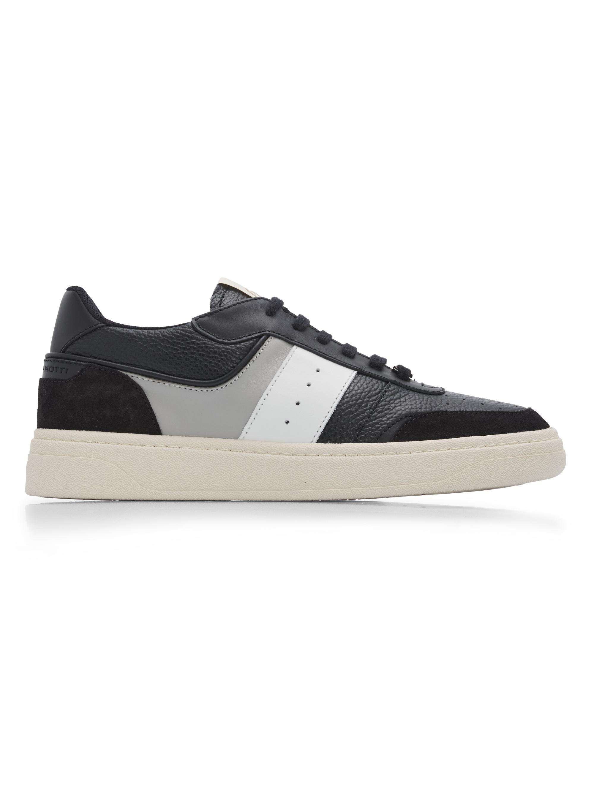 Giuseppe Zanotti Men's Nitro Leather Low-Top Sneakers - Nero