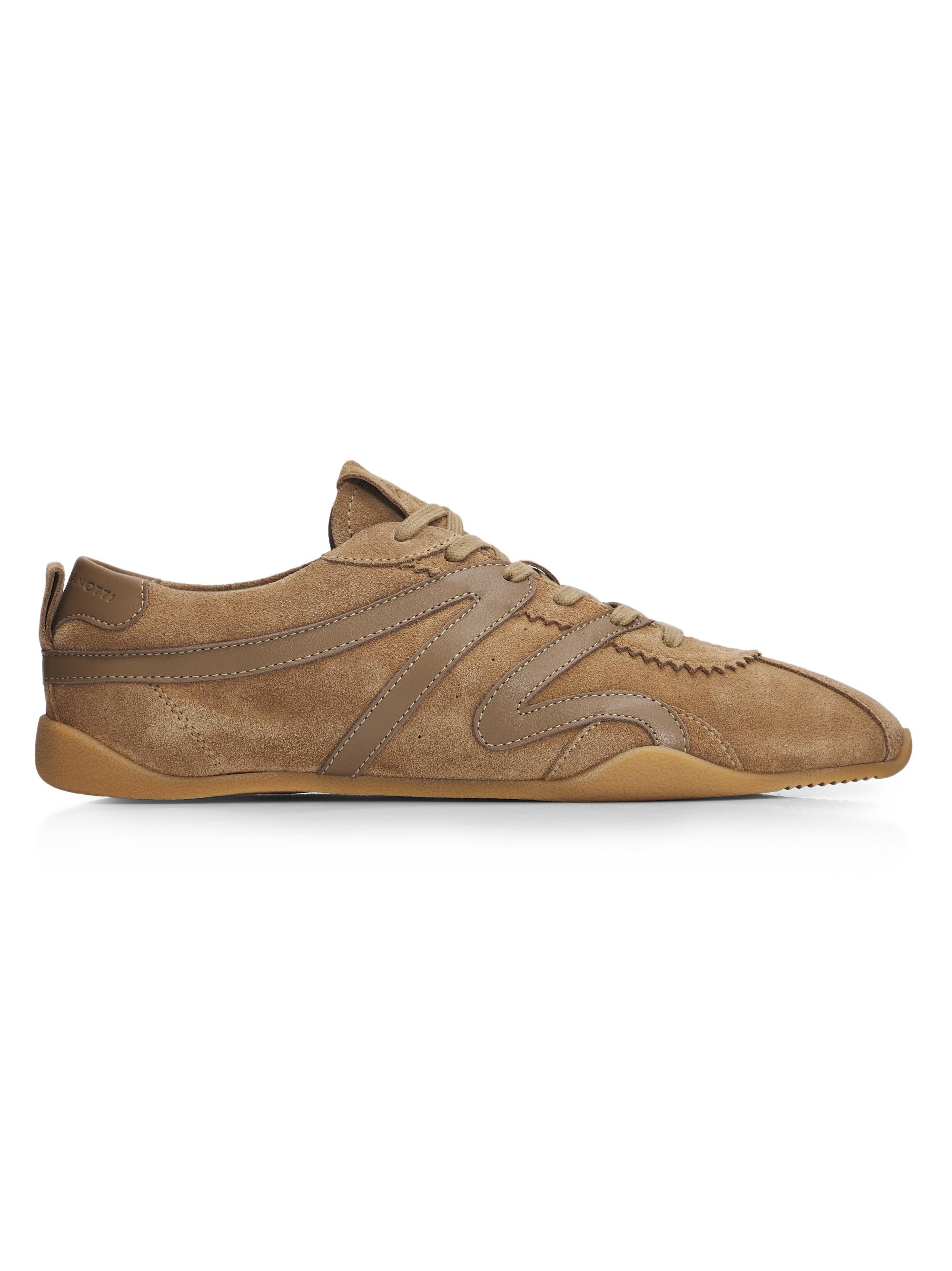 Giuseppe Zanotti Men's Top 10 Suede & Leather Low-Top Sneakers - Beige