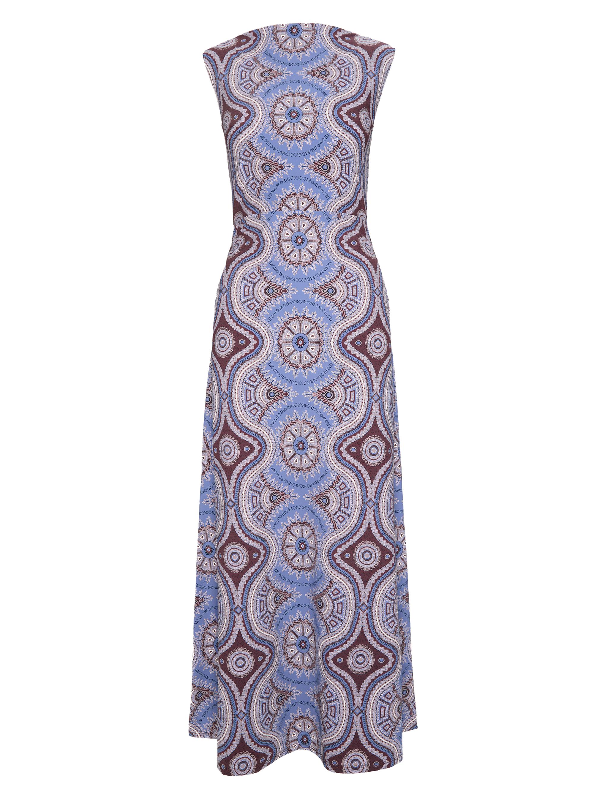 Hill House Home Women's The Sloane Dress - Brown Cobalt Medallion