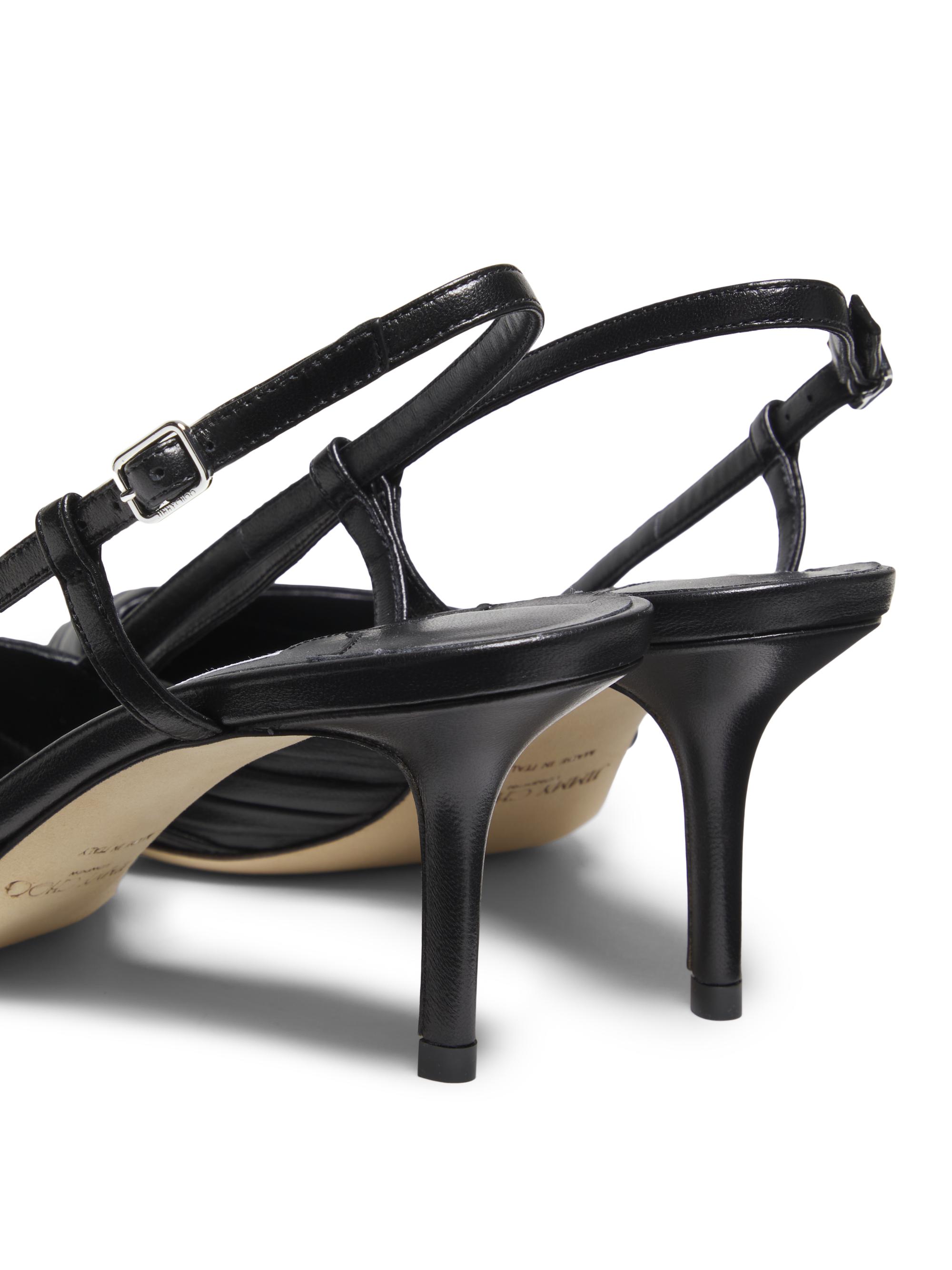 Jimmy Choo Afia 65MM Leather Slingback Pumps | Saks Fifth Avenue