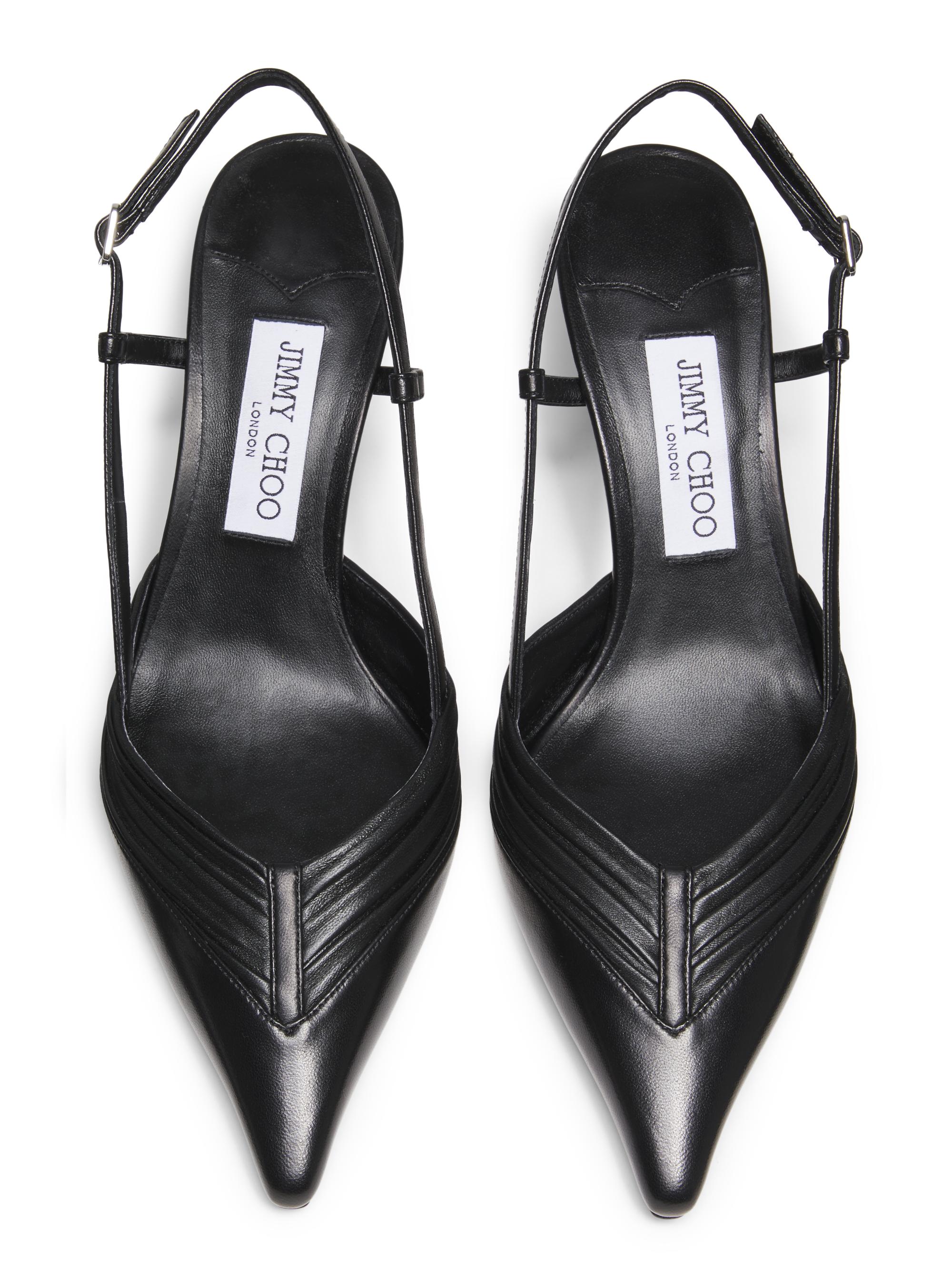 Jimmy Choo Afia 65MM Leather Slingback Pumps | Saks Fifth Avenue