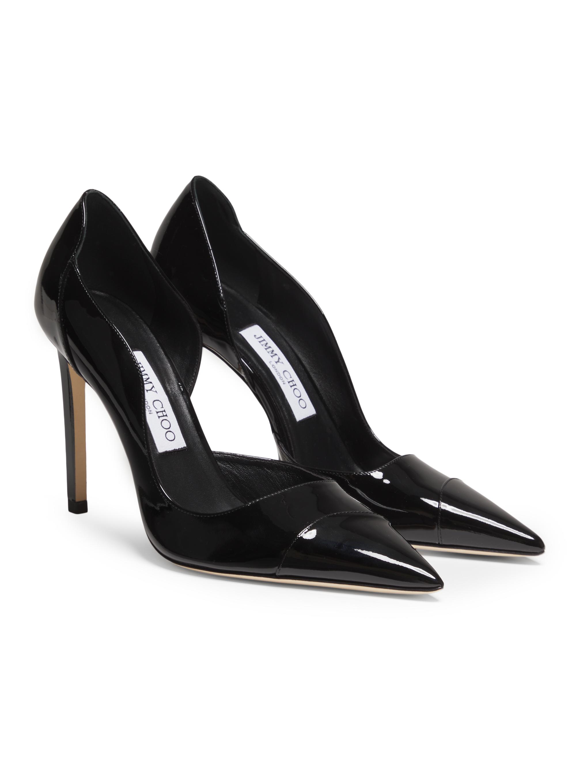 JIMMY CHOO ハイヒール 石取れ Jimmy Choo Brigitte 100MM Patent Leather Pumps | Saks Fifth Avenue