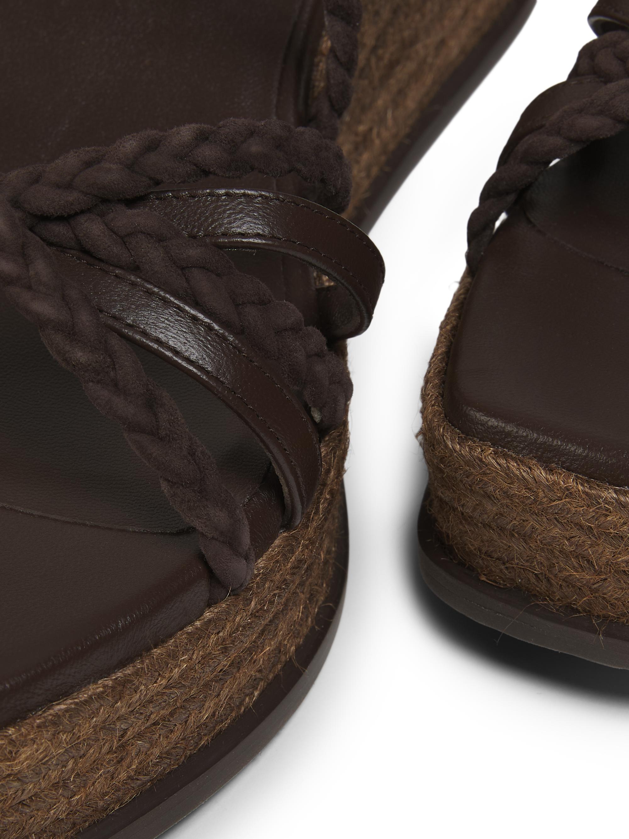 Jimmy Choo Nyra 60MM Leather-Suede Wedge Sandals | Saks Fifth Avenue