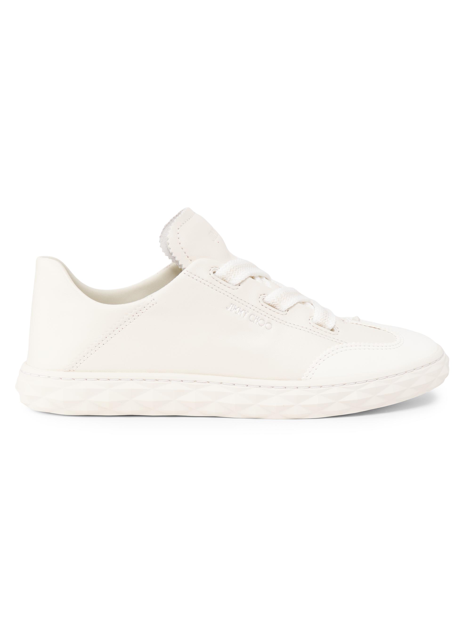 Jimmy Choo Diamond Light Leather Low-Top Sneakers | Saks Fifth Avenue