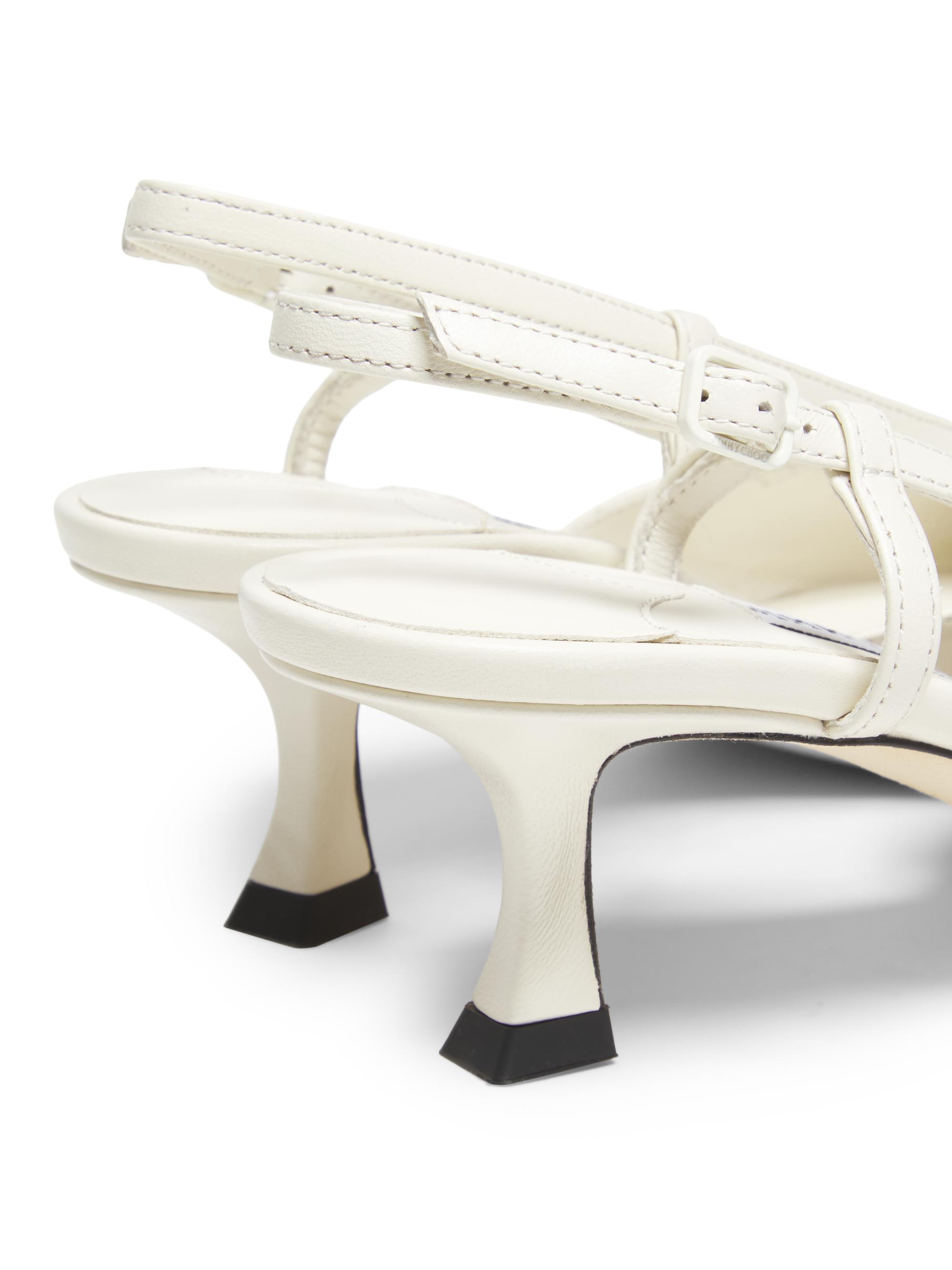 Jimmy Choo Mimmi 50MM Leather Rose Slingback Pumps | Saks Fifth Avenue
