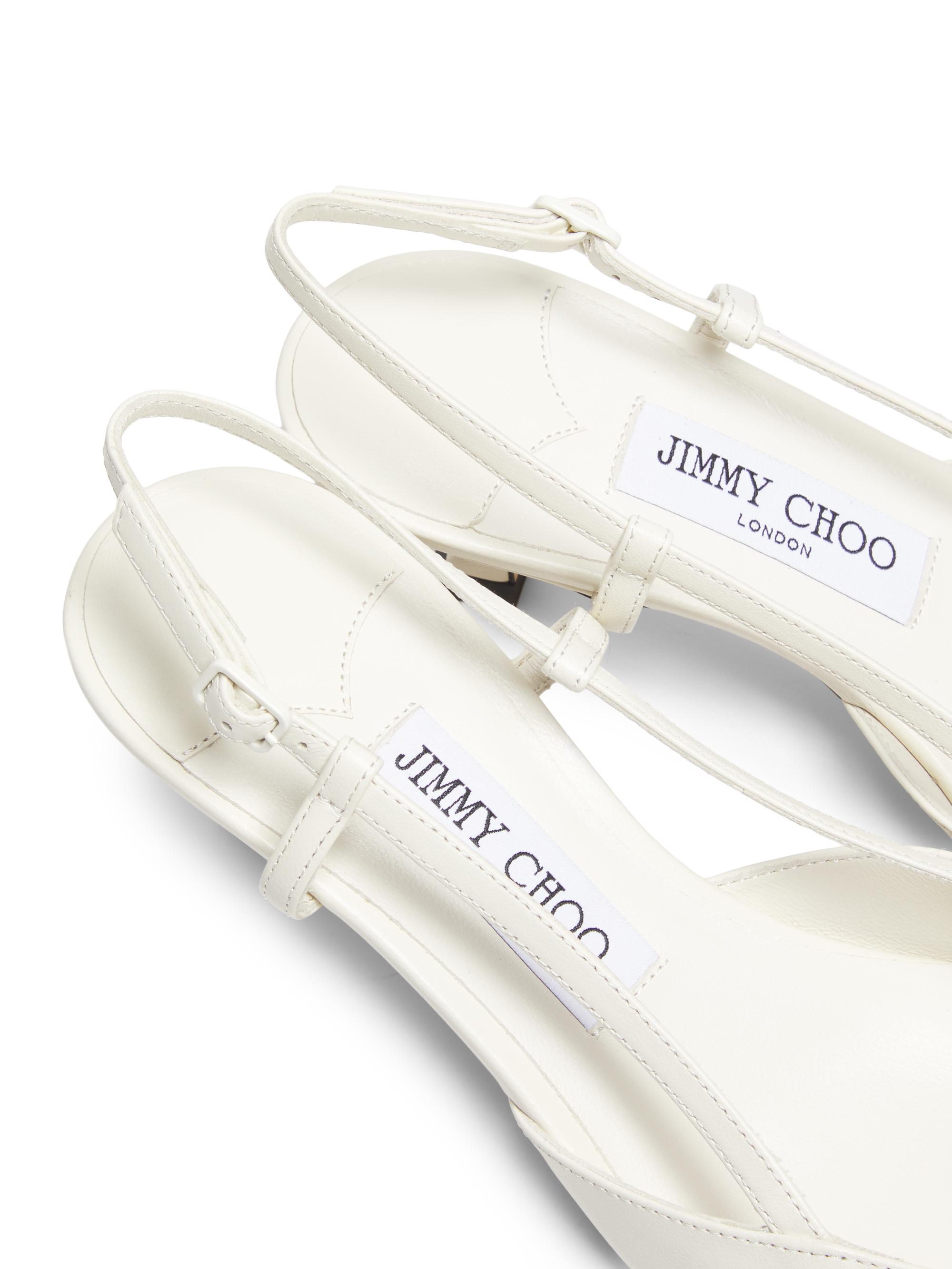Jimmy Choo Mimmi 50MM Leather Rose Slingback Pumps | Saks Fifth Avenue