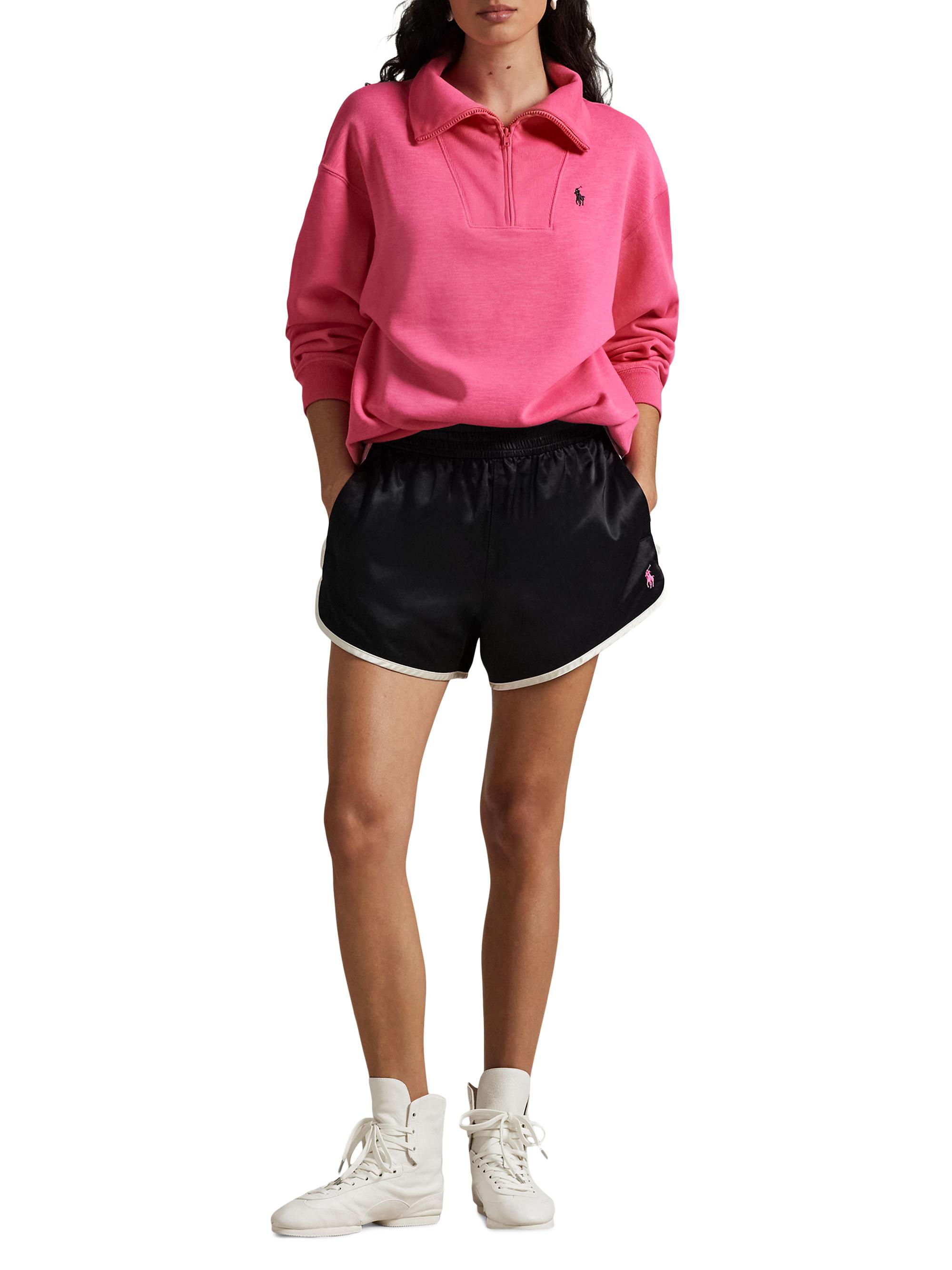 Polo Ralph Lauren Pink Pony Fleece Half-Zip Sweatshirt | Saks