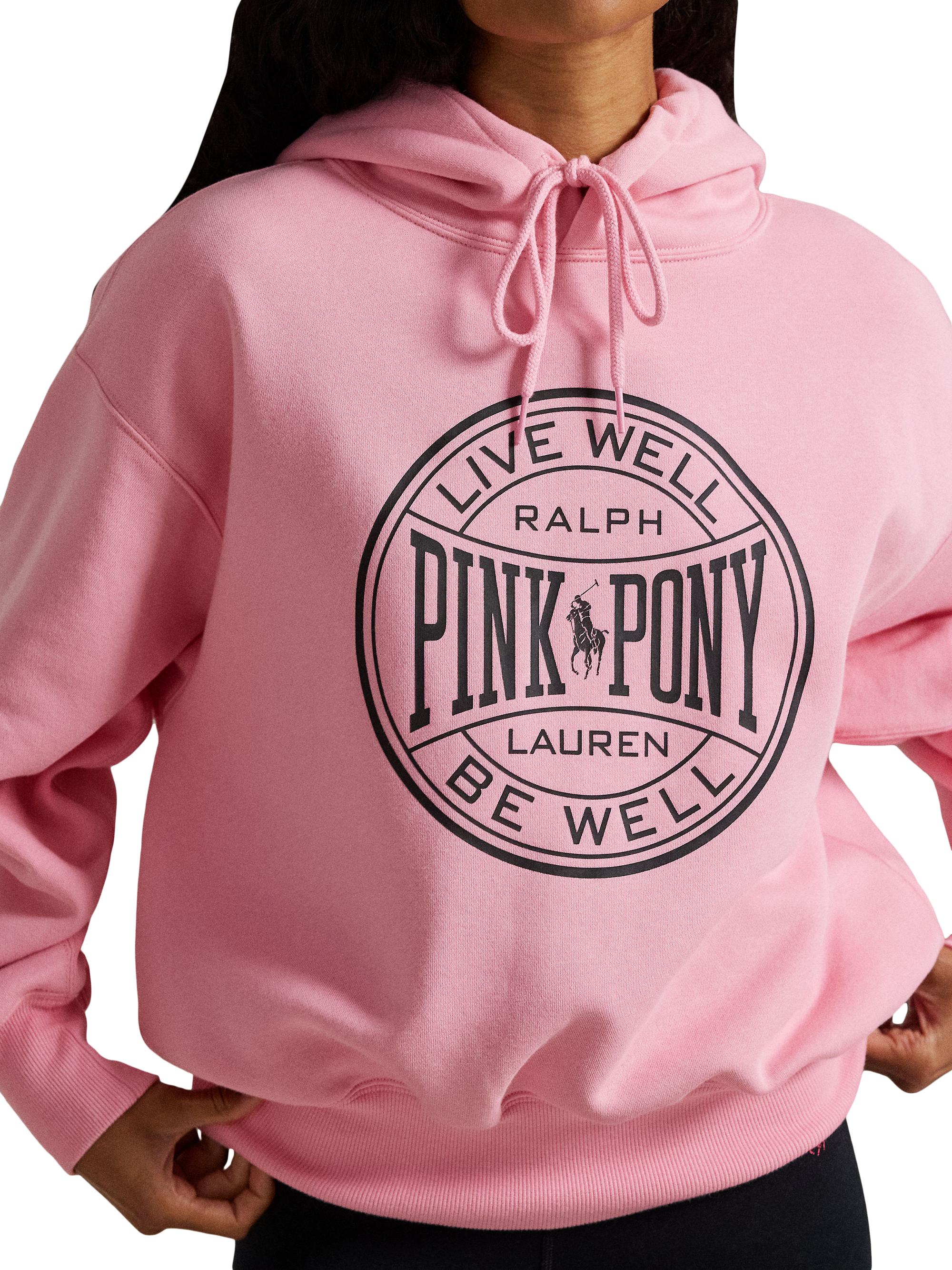 Polo Ralph Lauren Pink Pony Logo Fleece Hoodie | Saks Fifth Avenue