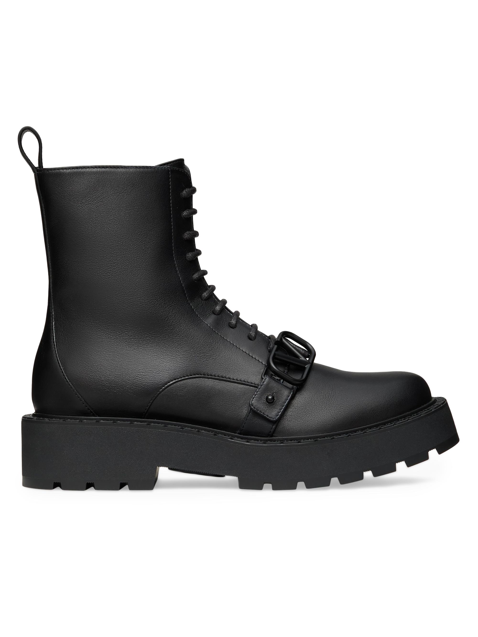 VALENTINO GARAVANIブラック コート Valentino Garavani Rockstud 40MM Calfskin Biker Boots | Saks