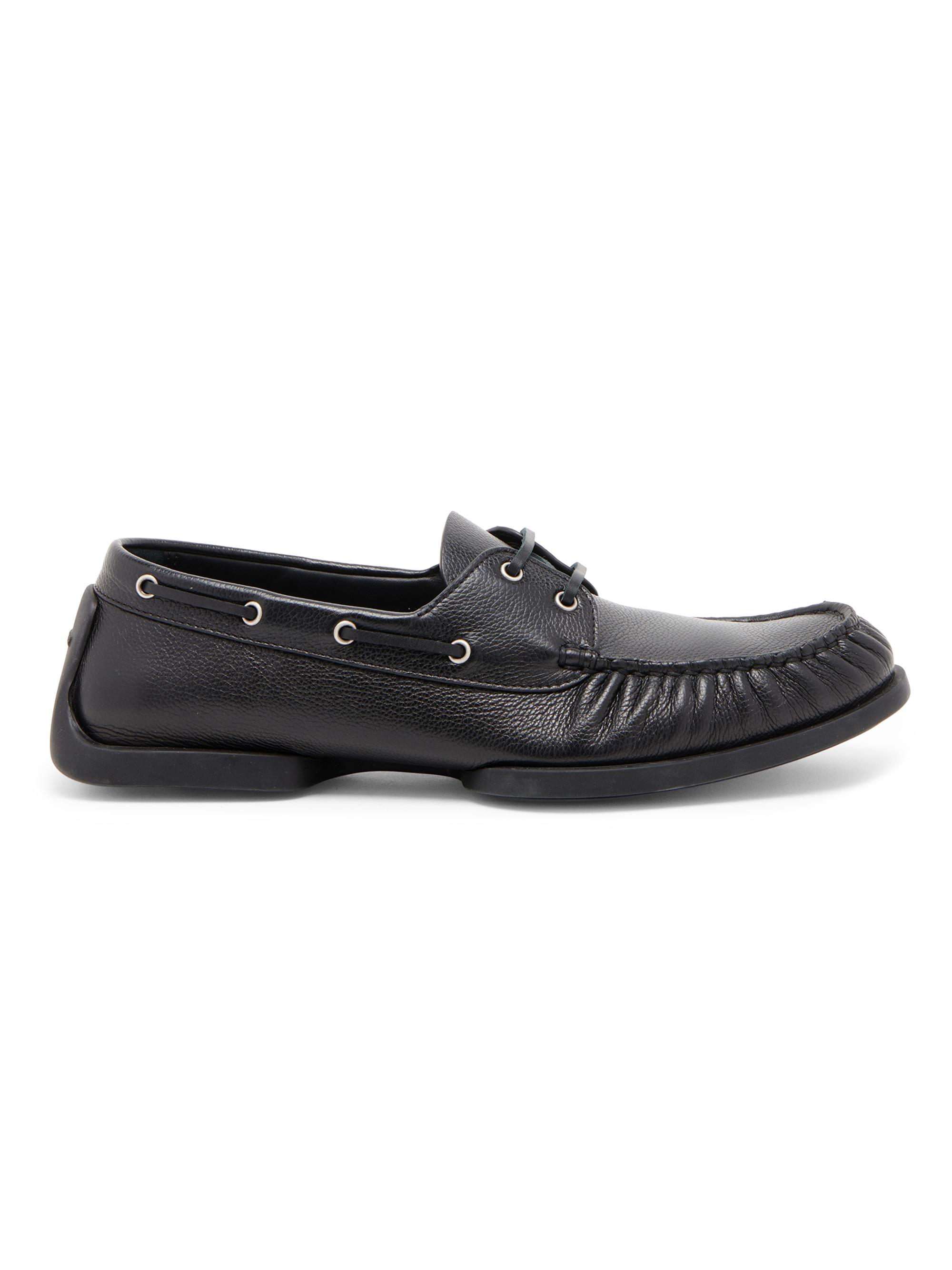 Jil Sander Leather Square-Toe Loafers | Saks Fifth Avenue