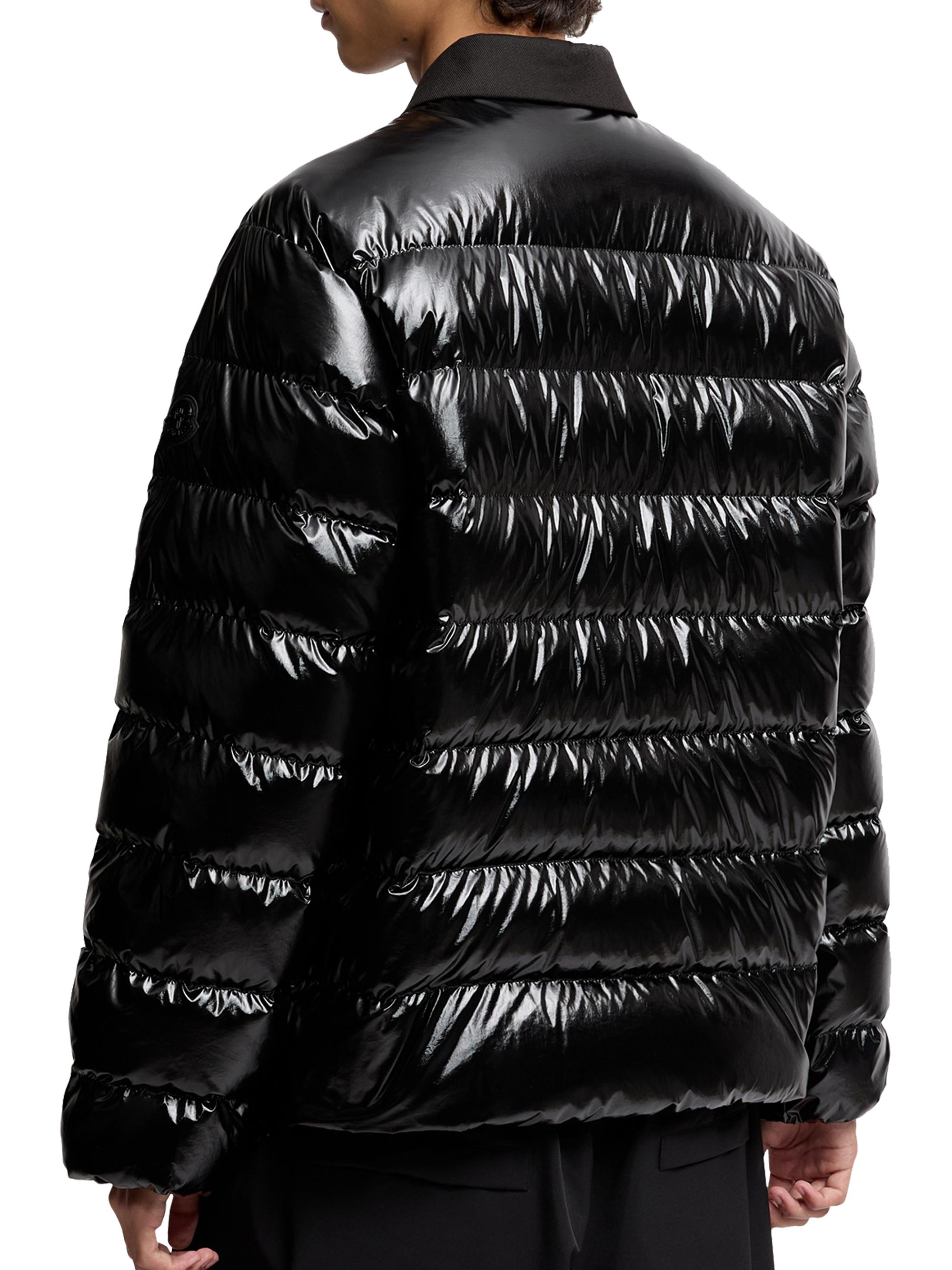 MONCLER レザージャケット Moncler Genius 6 Moncler 1017 ALYX 9SM Black Down Mahoganus Jacket