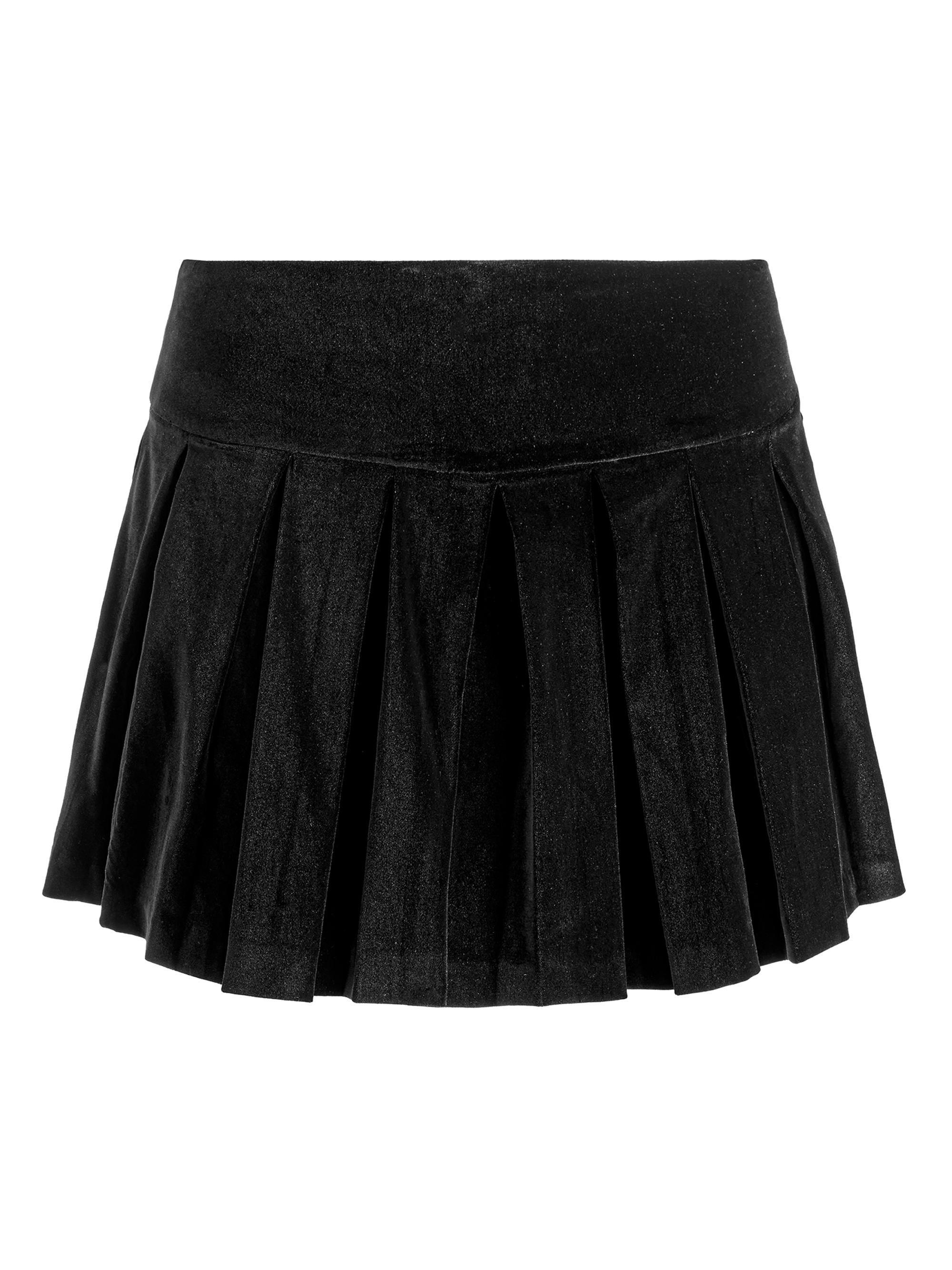 Alice + Olivia Women's Emilie Box-Pleated Skort - Black