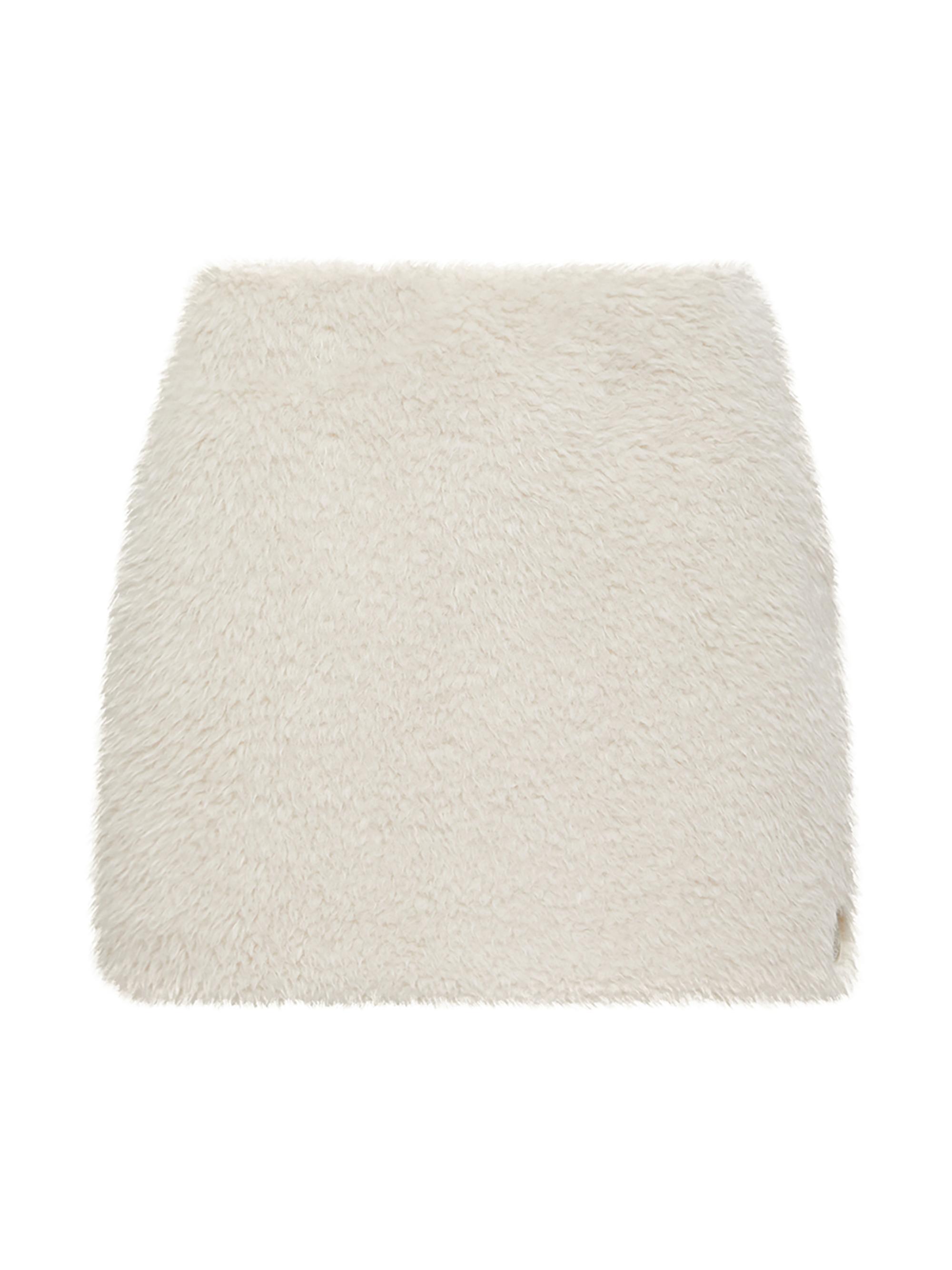 Moncler Women's Mini Skirt in Teddy - White