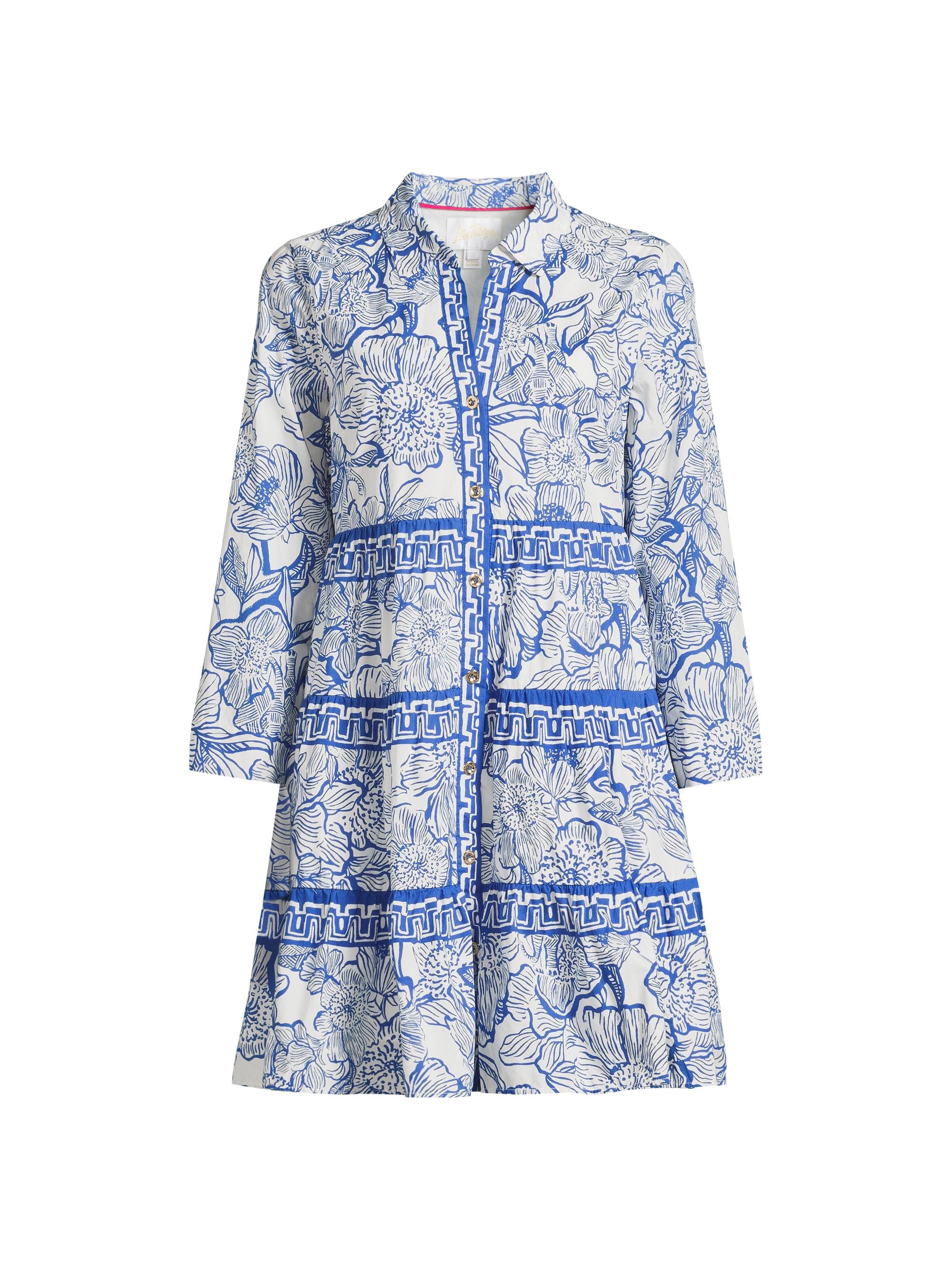 Lilly Pulitzer Women's Angie Floral Mini-Shirtdress - Coconut Unforgettable